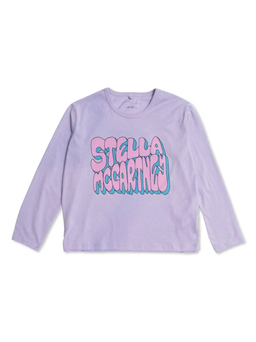 Shop Stella Mccartney T-shirt Con Stampa In Lilla