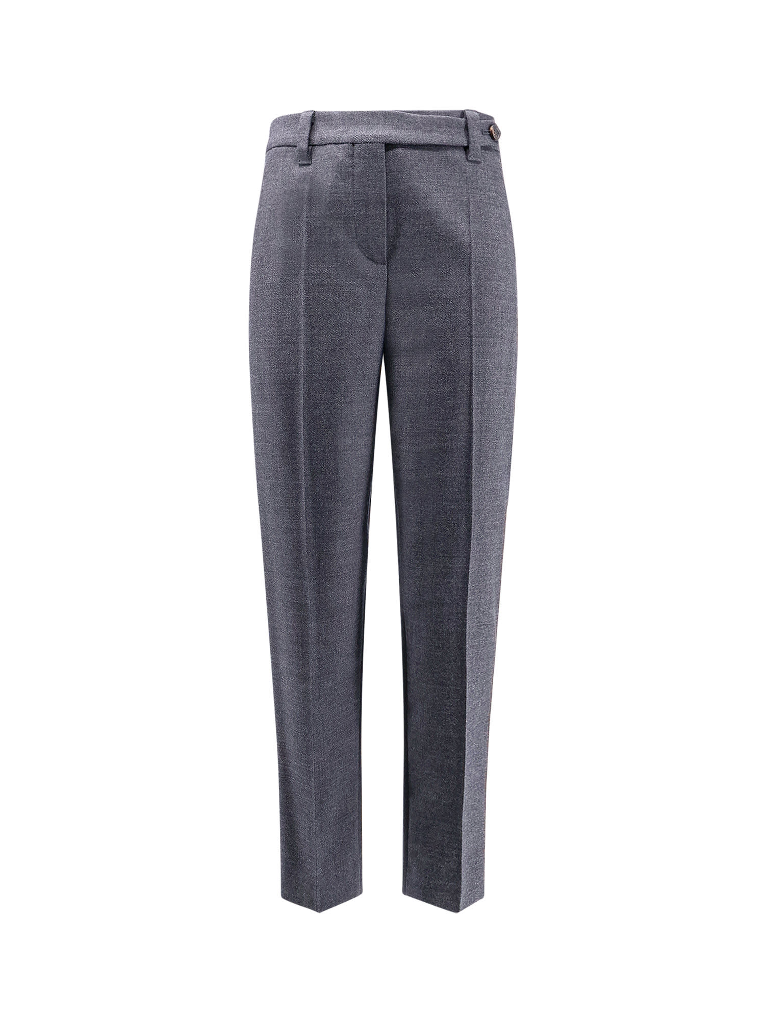 Shop Brunello Cucinelli Trouser In Grey