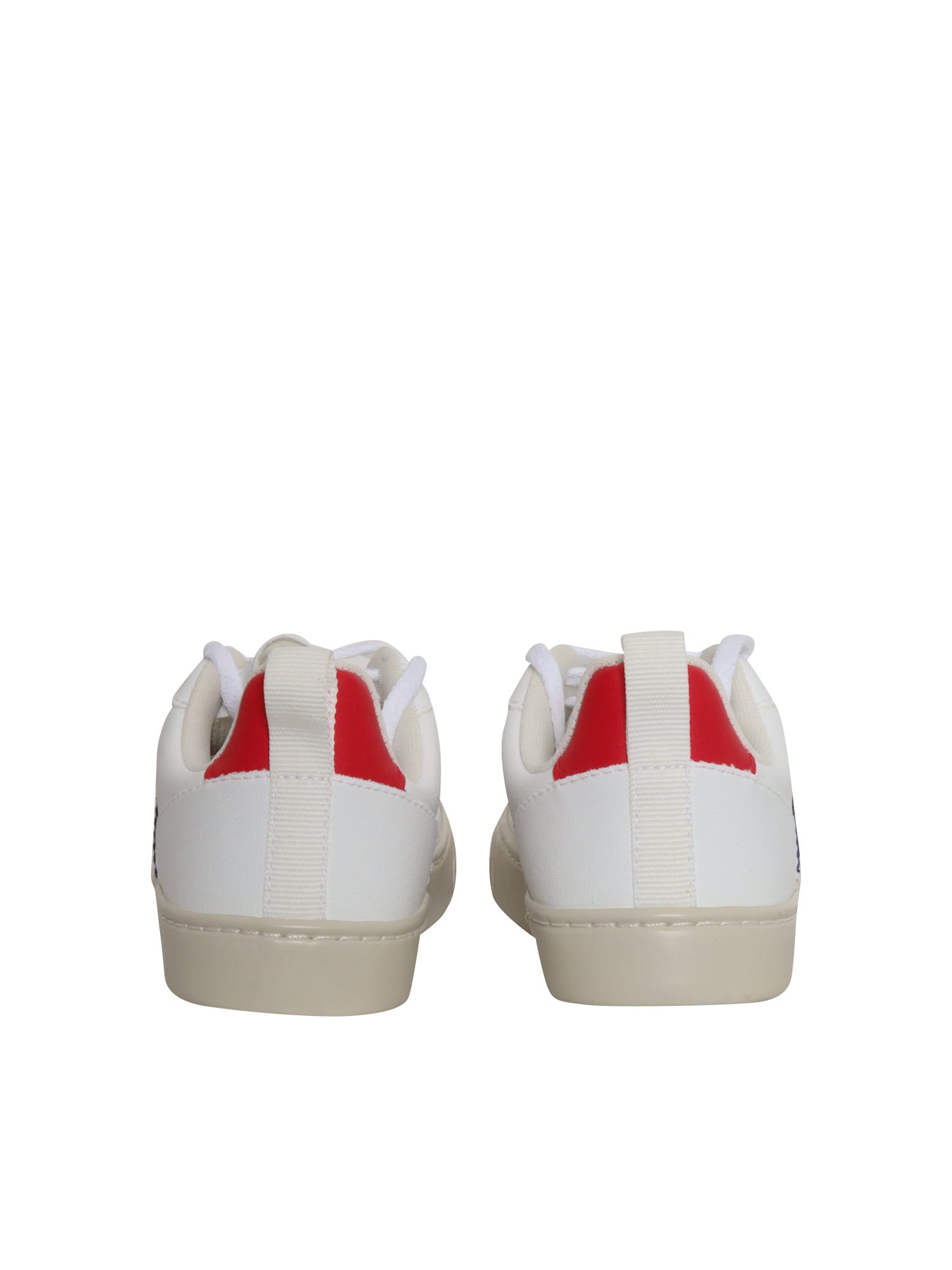 Shop Veja White V-10 Sneakers