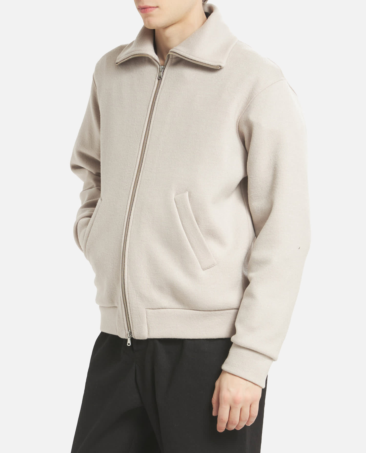 Barena Venezia High-neck Zip-fastening Sweatshirt In Neutral