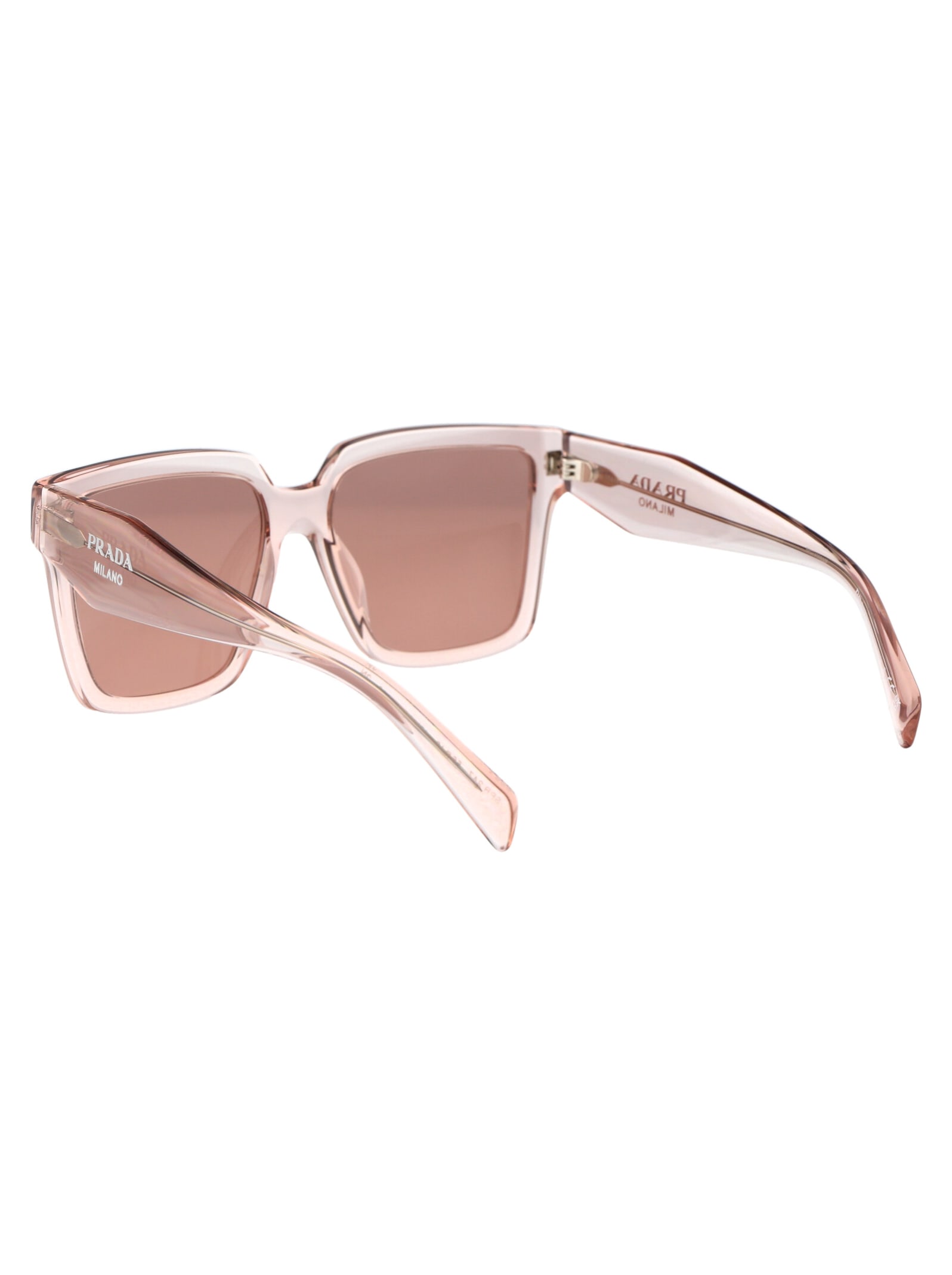 Shop Prada 0pr 24zs Sunglasses In 13i08m Geranium/petal Crystal