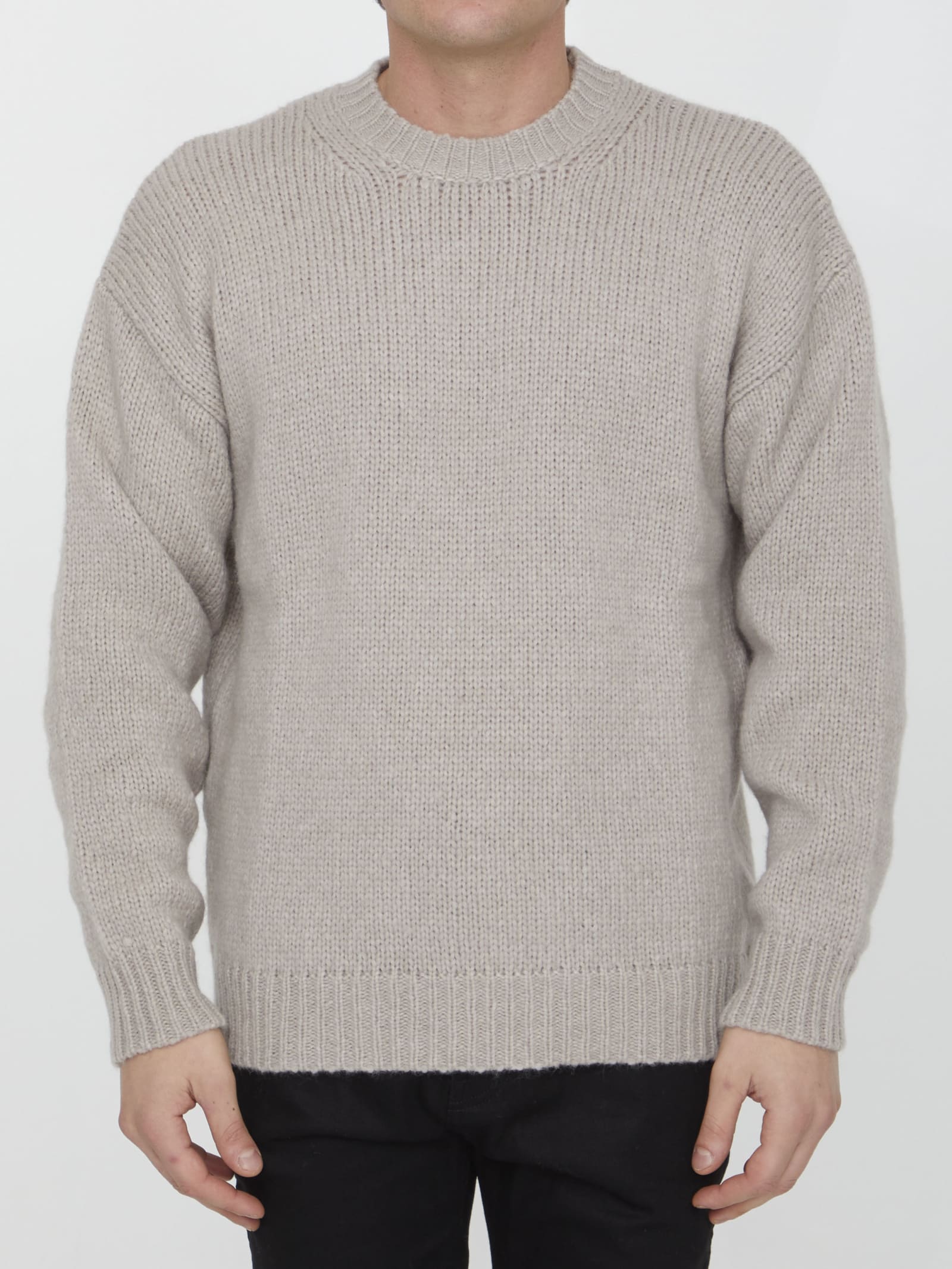 Shop Roberto Collina Alpaca Jumper In Beige