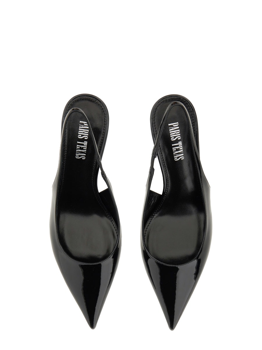 Paris Texas Lidia Slingback Heel 70 In Black