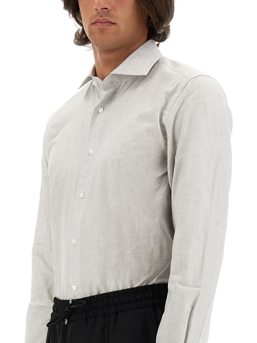 Shop Hugo Boss Regular Fit Shirt In Grey