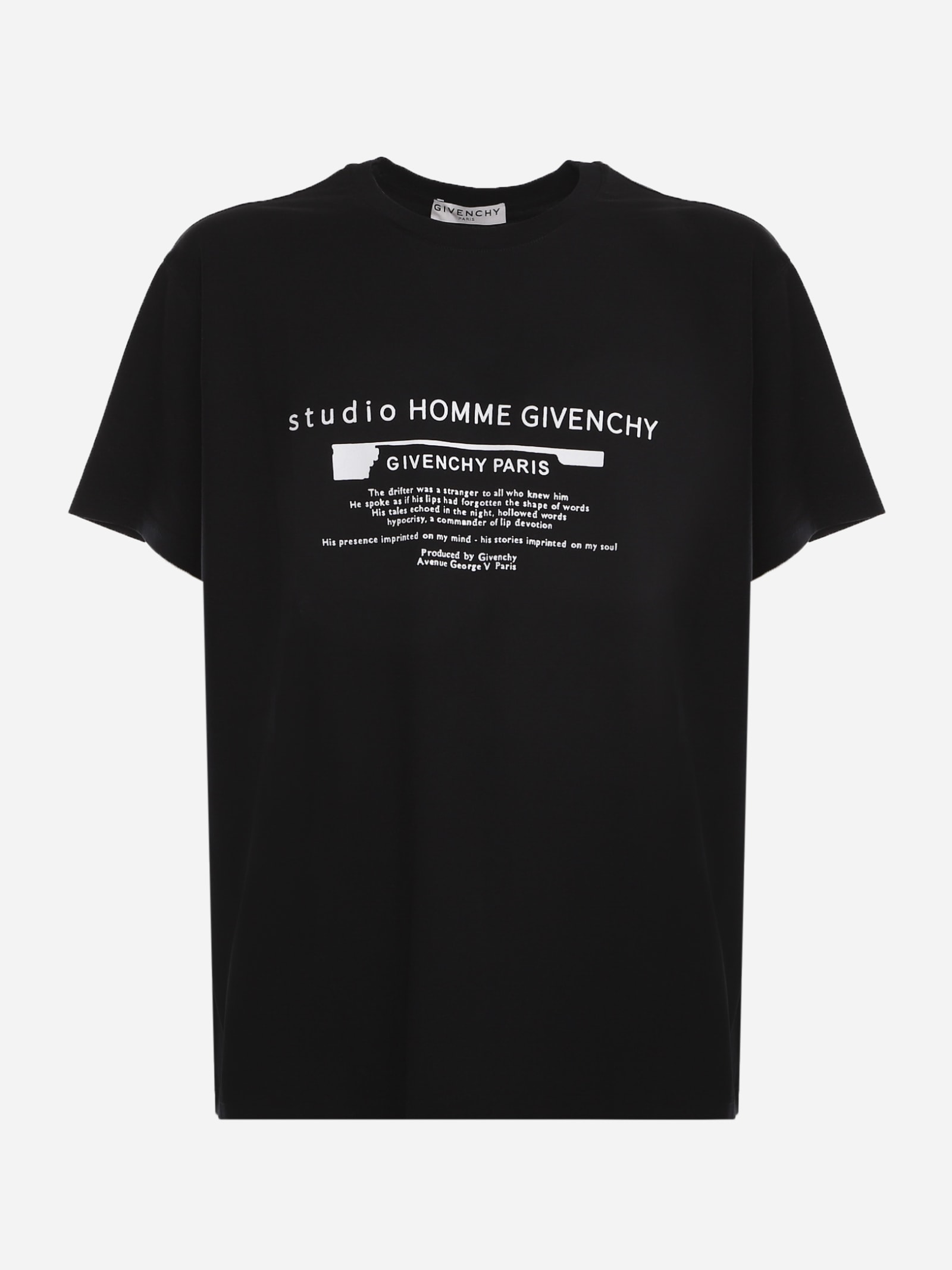 Givenchy Cotton T-shirt With Contrasting Logo Print