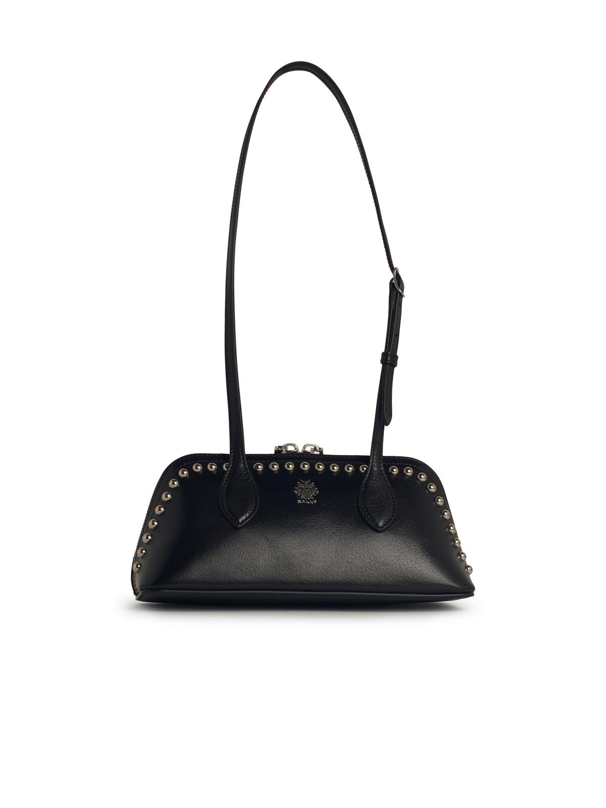 praline Black Leather Bag