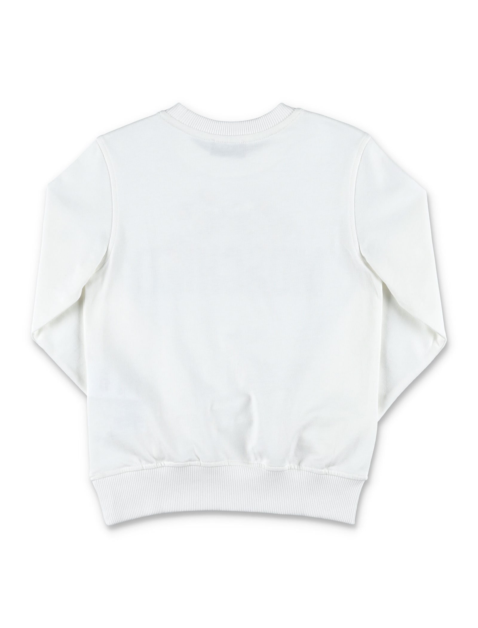 Shop Moschino Fleece Logo Bear In White