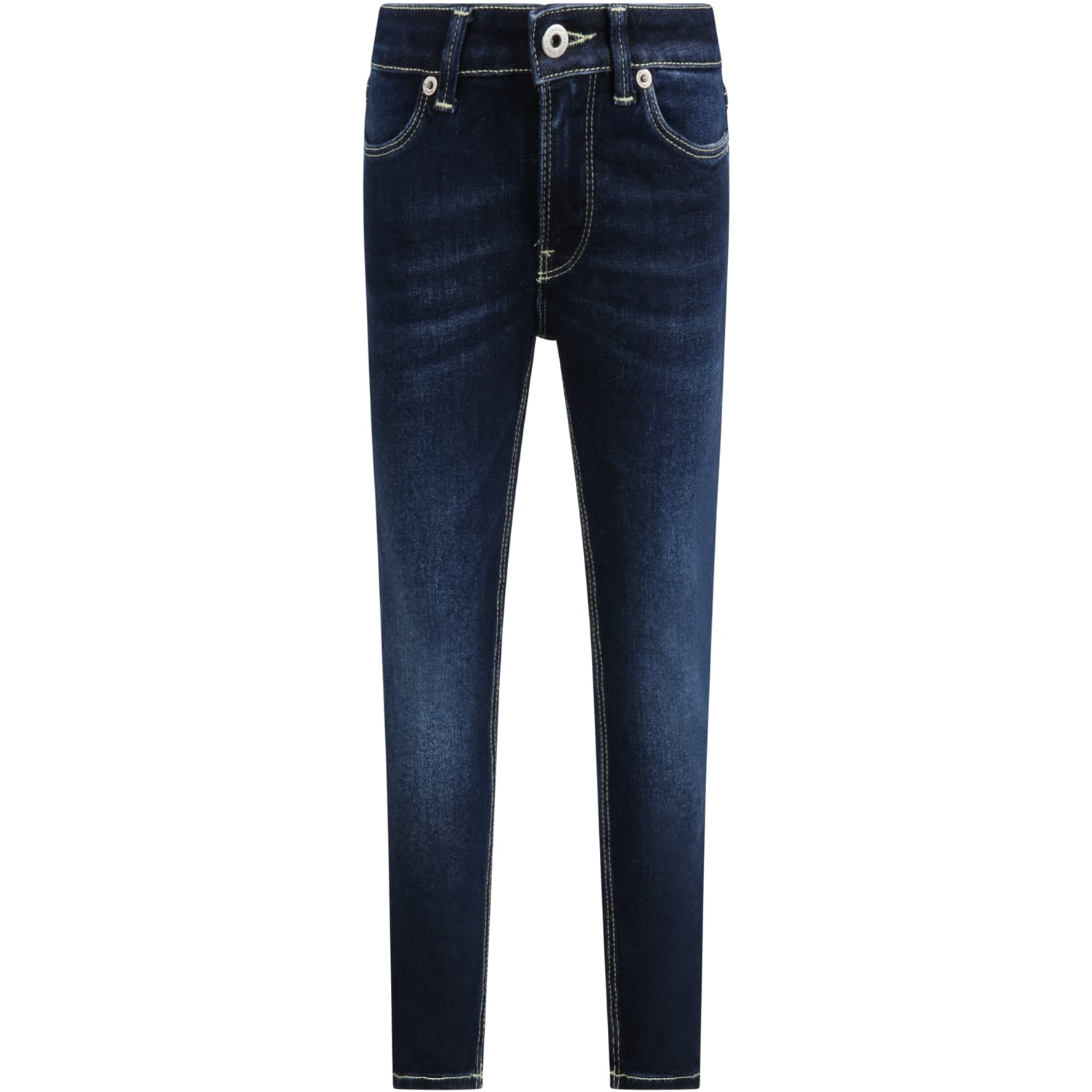 Dondup Blue iris Jeans For Girl With Iconic D