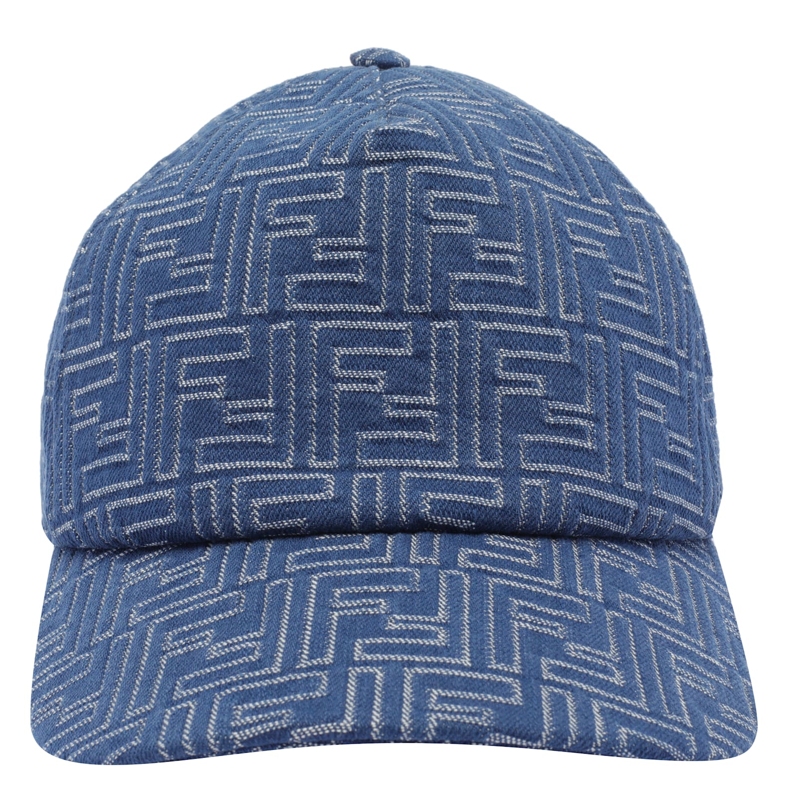 Fendi Ff Denim Baseball Cap