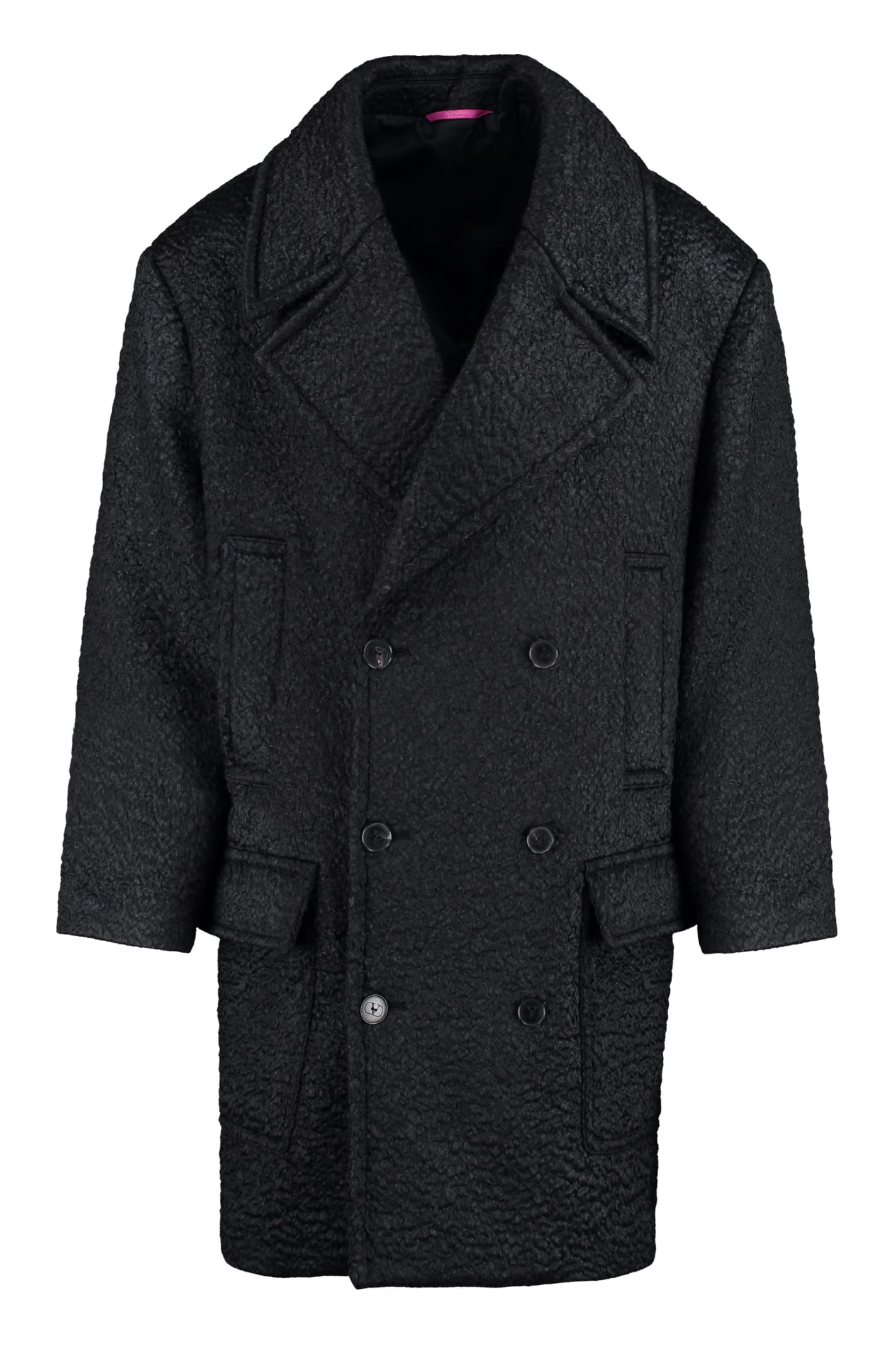 Valentino Wool Blend Double-breasted Coat
