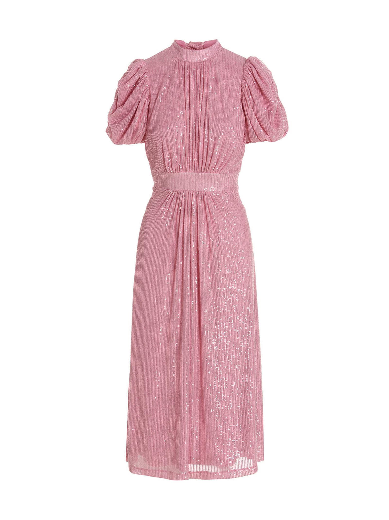 Shop Rotate Birger Christensen Noon Dress In Pink