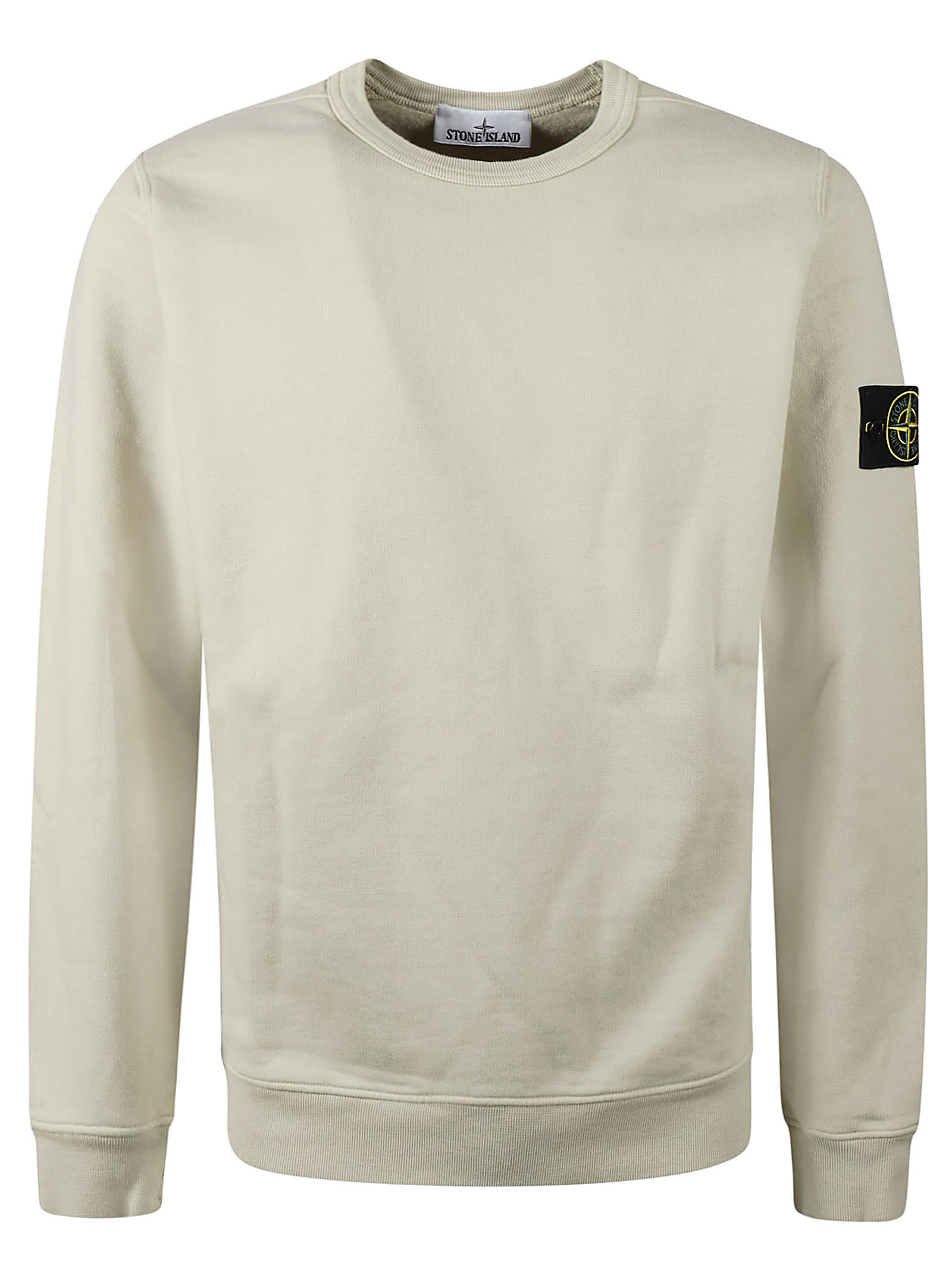 Shop Stone Island Sweatshirt In Plaster