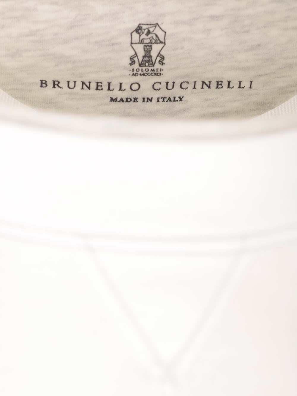 Shop Brunello Cucinelli Jersey T-shirt In White