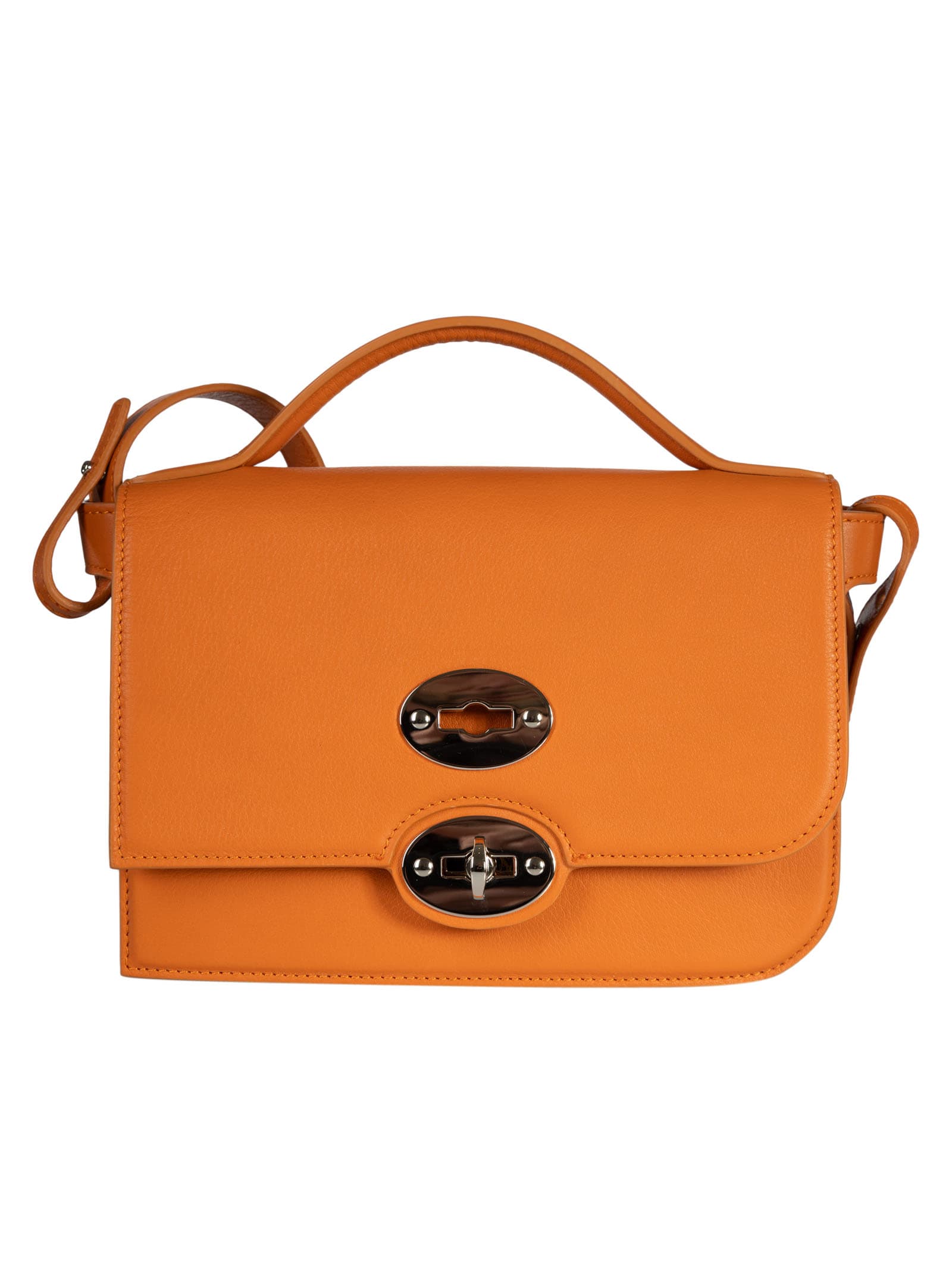 Shop Zanellato Ella Knot Shoulder Bag In Orange