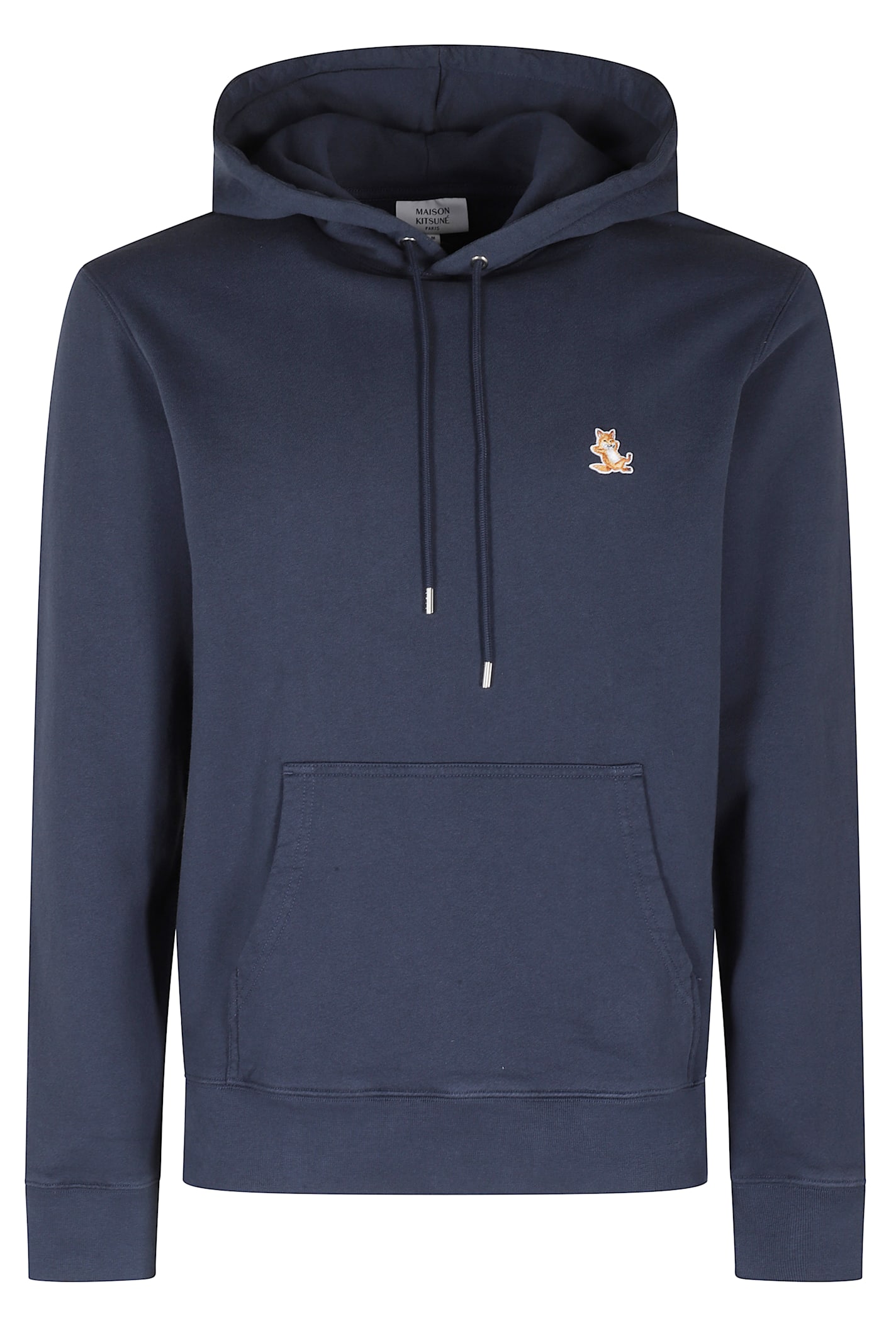 Maison Kitsuné Fox Head Patch Regular Hoodie Sweatshirt In Blue