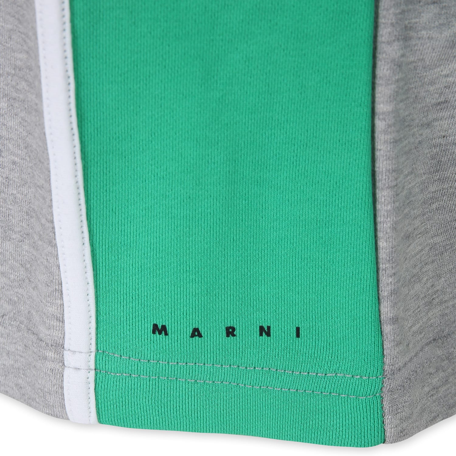 Marni Long-sleeved Round-neck Sweater In Multicolor