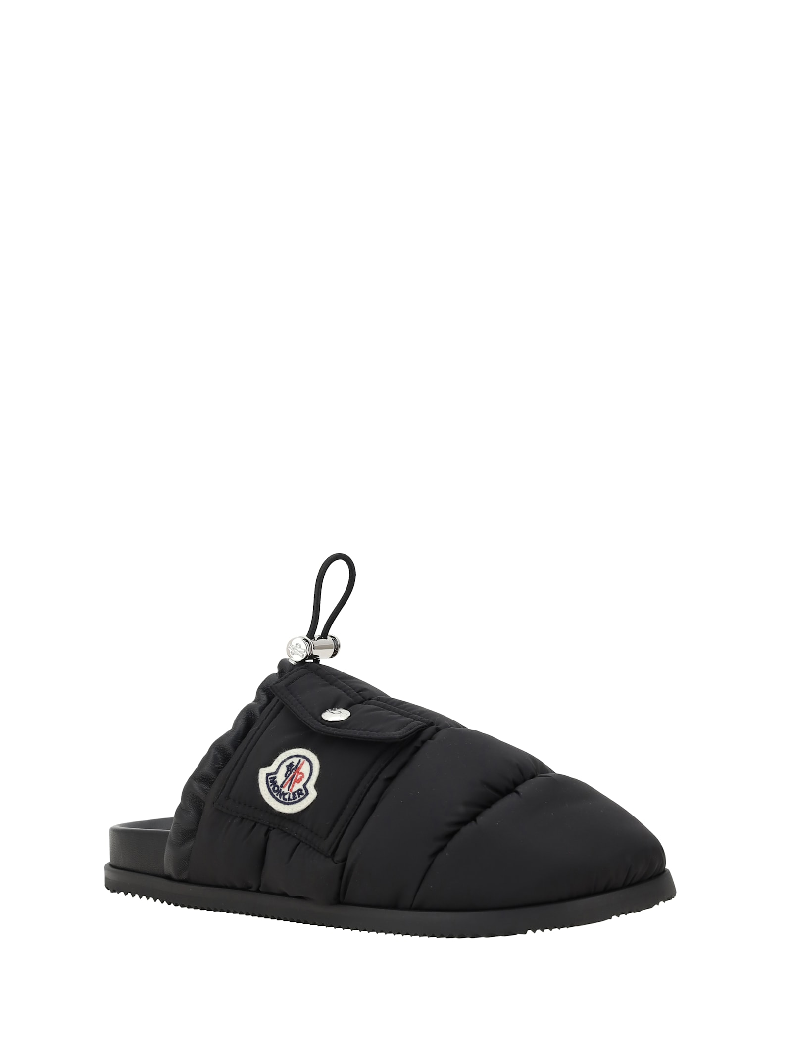 Shop Moncler Mon Pocket Mules In 999