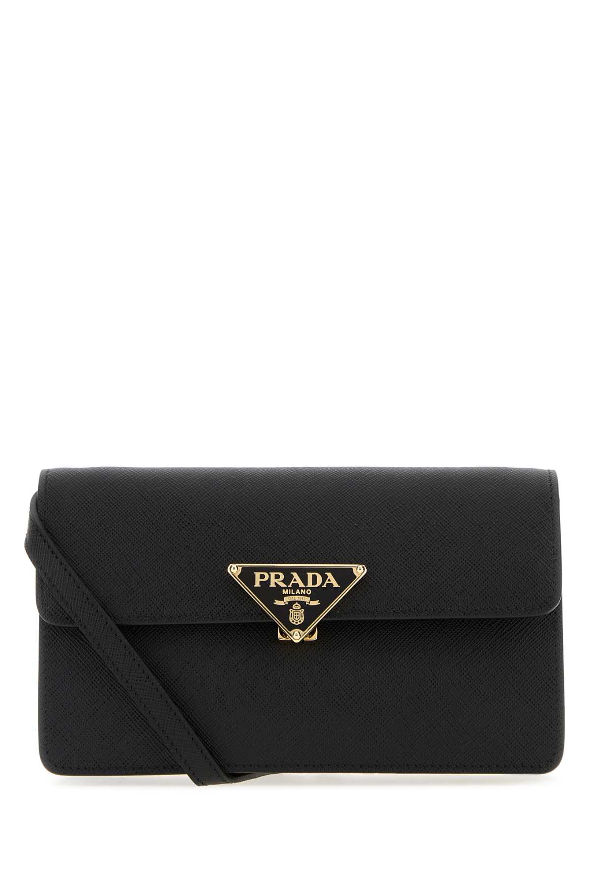 Prada Black Leather Mini Crossbody Bag