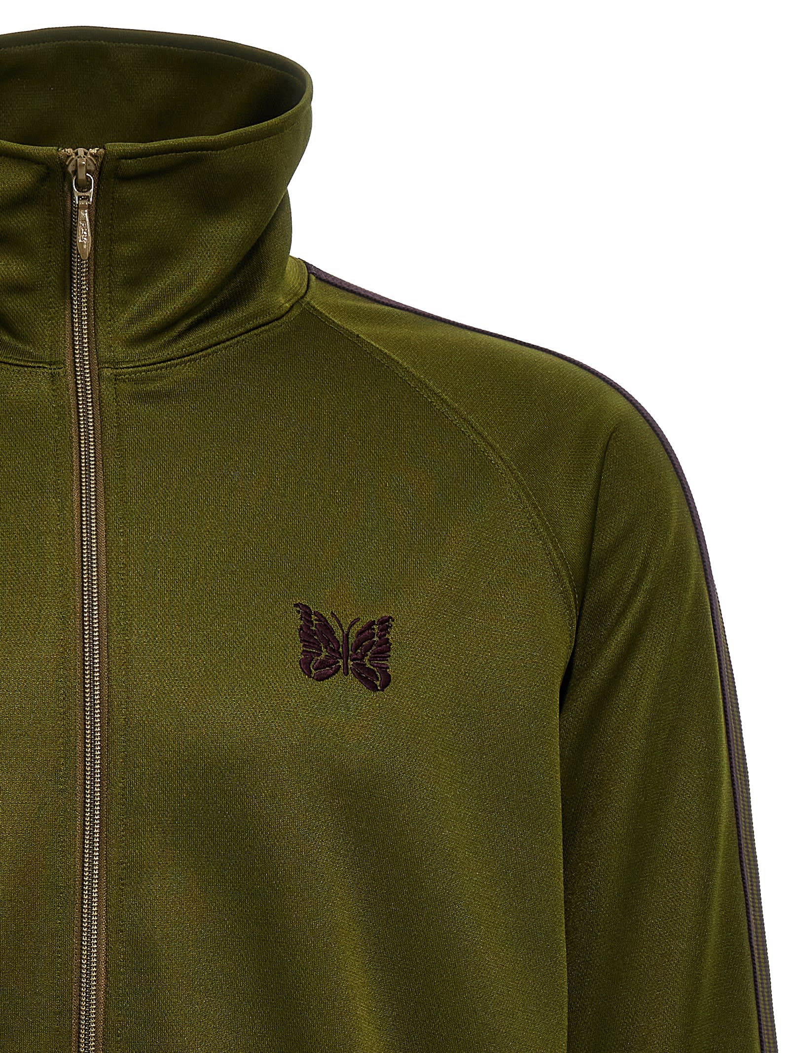 Shop Needles Logo Embroidery Track Top In Green