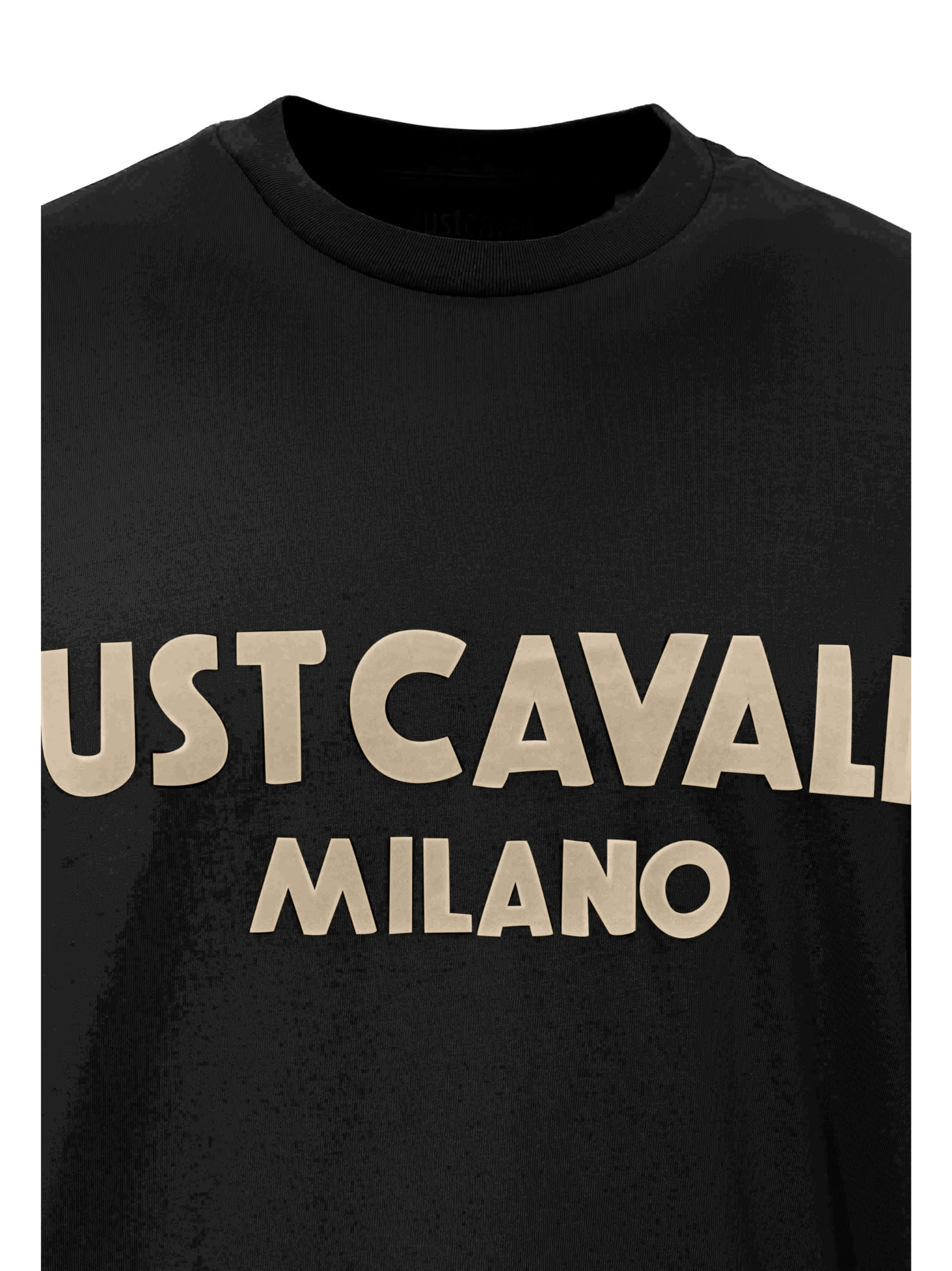 Just Cavalli Logo-print T-shirt In Black
