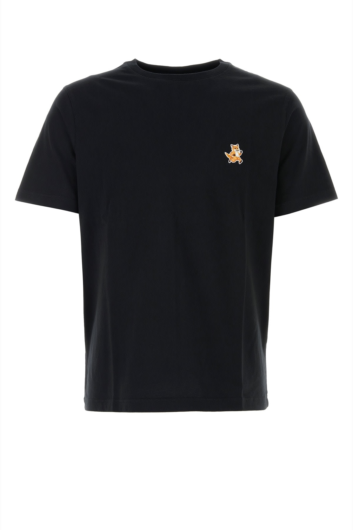 Shop Maison Kitsuné Speedy Fox Patch Comfort Tee-shirt In Black