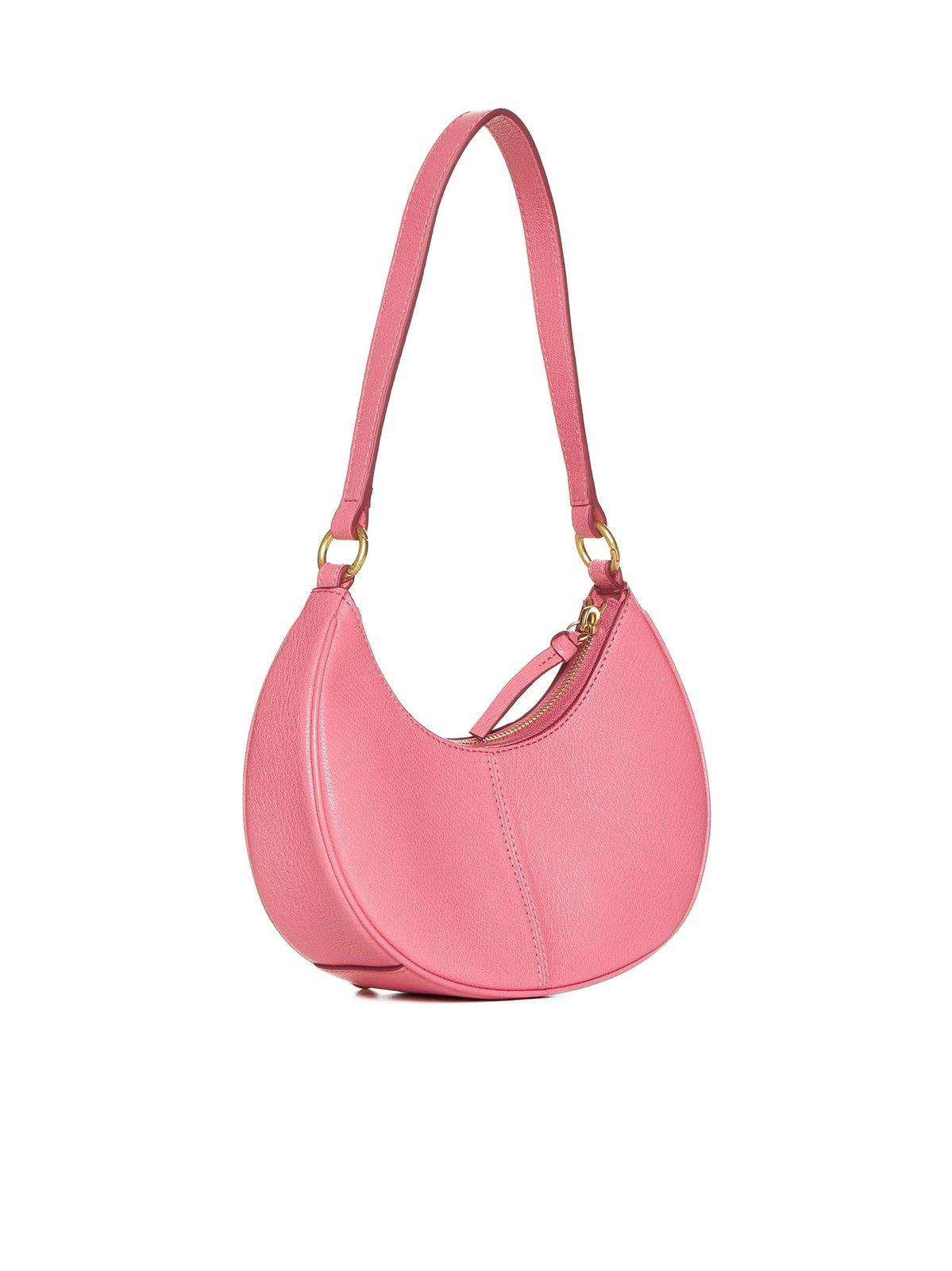 Shop See By Chloé Hana Half Moon Shoulder Bag In Pink