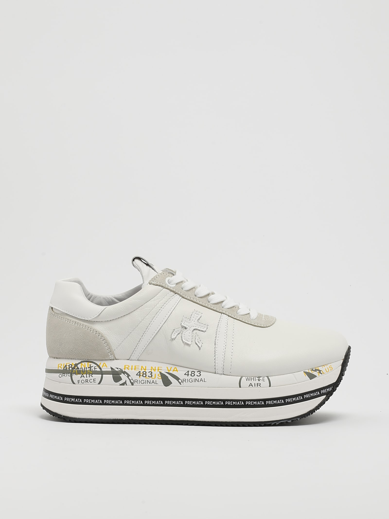 Shop Premiata Beth Sneaker In Bianco