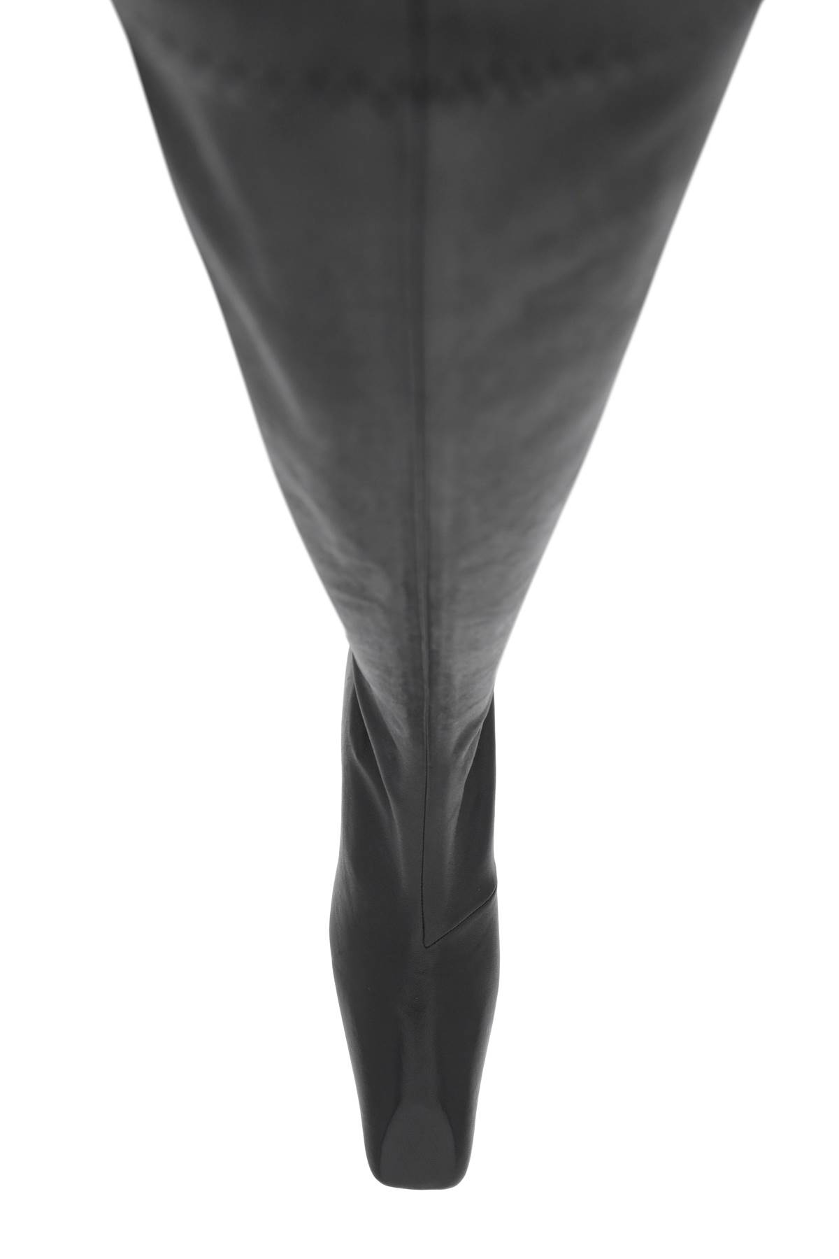 Shop Jil Sander Stretch Leather Boots In Black (black)