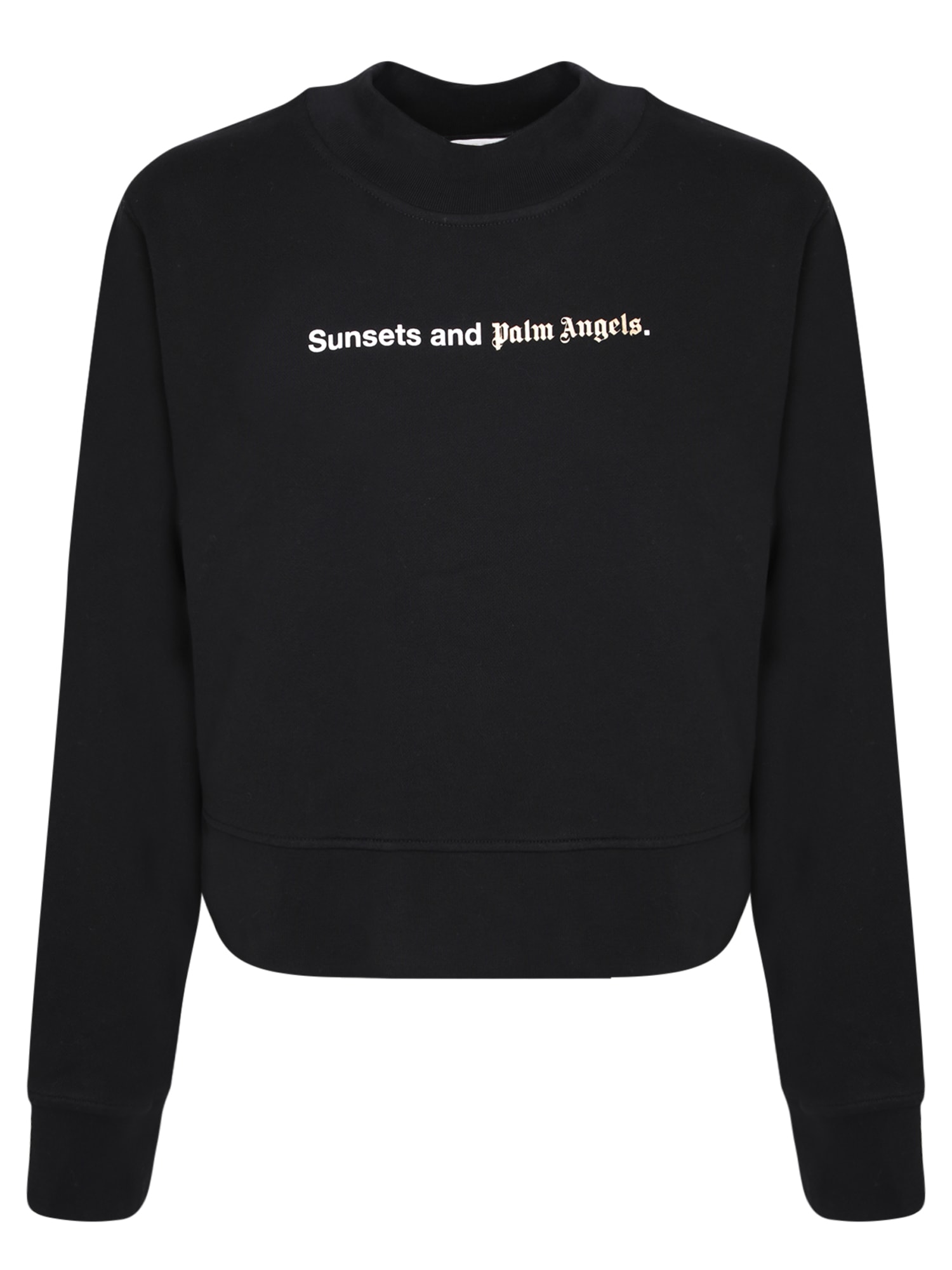 Shop Palm Angels Sunsets Sweatshirt In Black