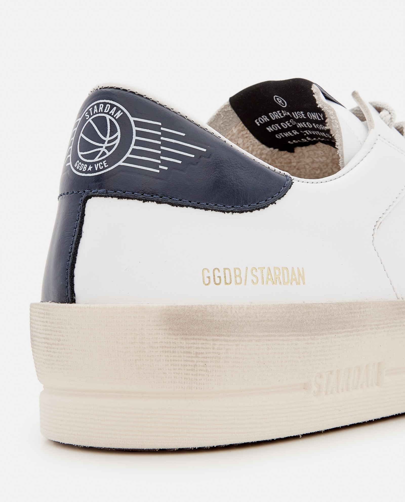 Shop Golden Goose Superstar Leather White And Black Sneakers