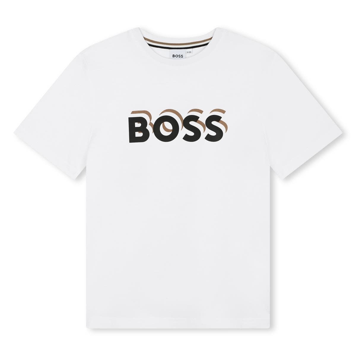 Shop Hugo Boss T-shirt Con Logo In White
