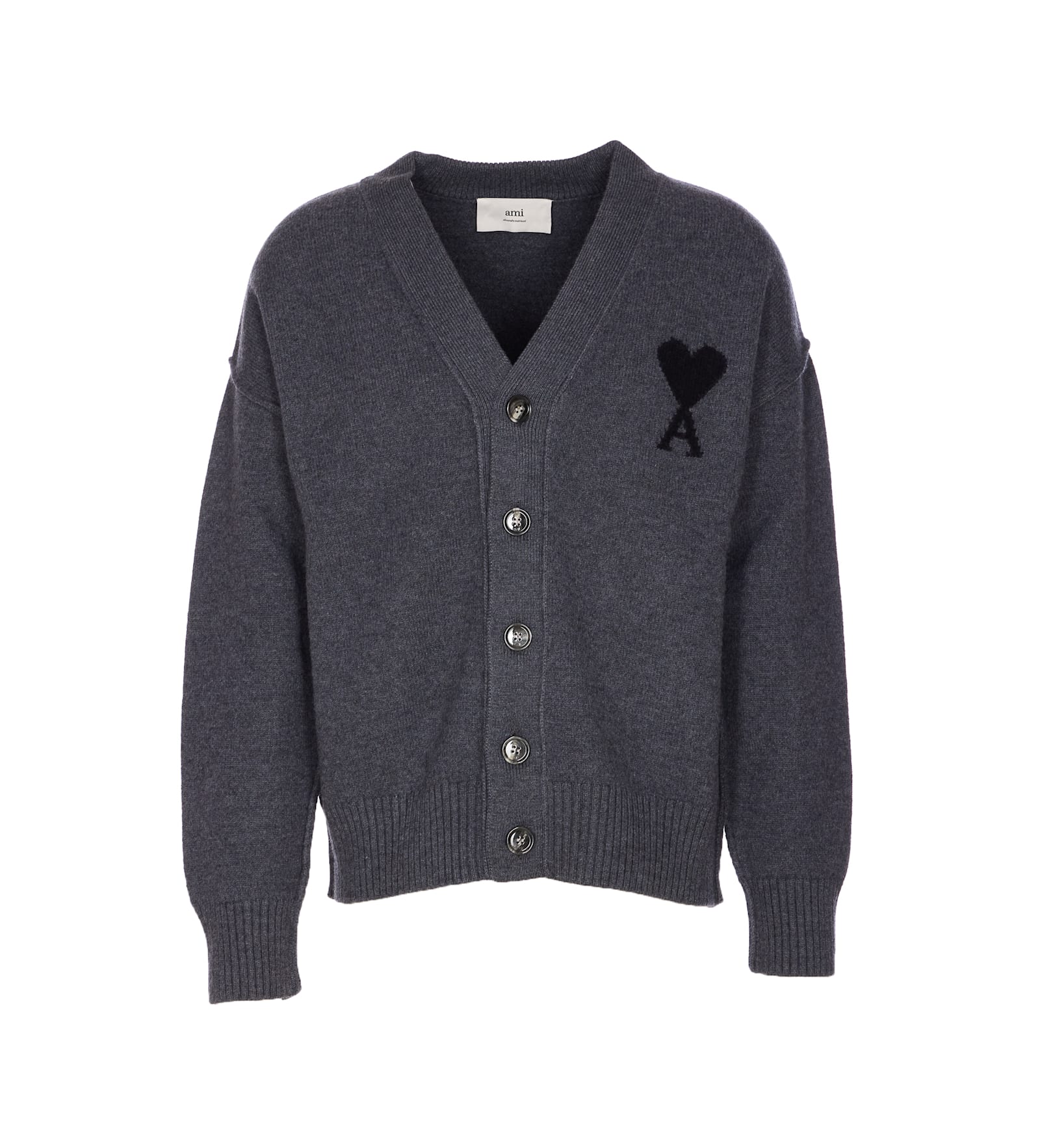 Ami Alexandre Mattiussi Ami De Coeur Sweater In Blue