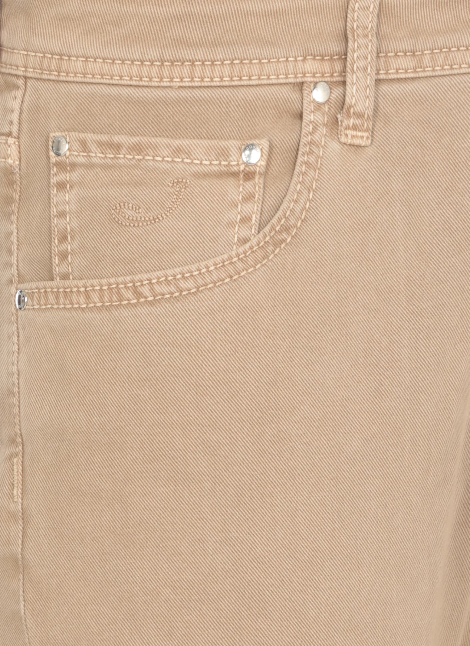 Shop Jacob Cohen Nick Slim Jeans In Beige