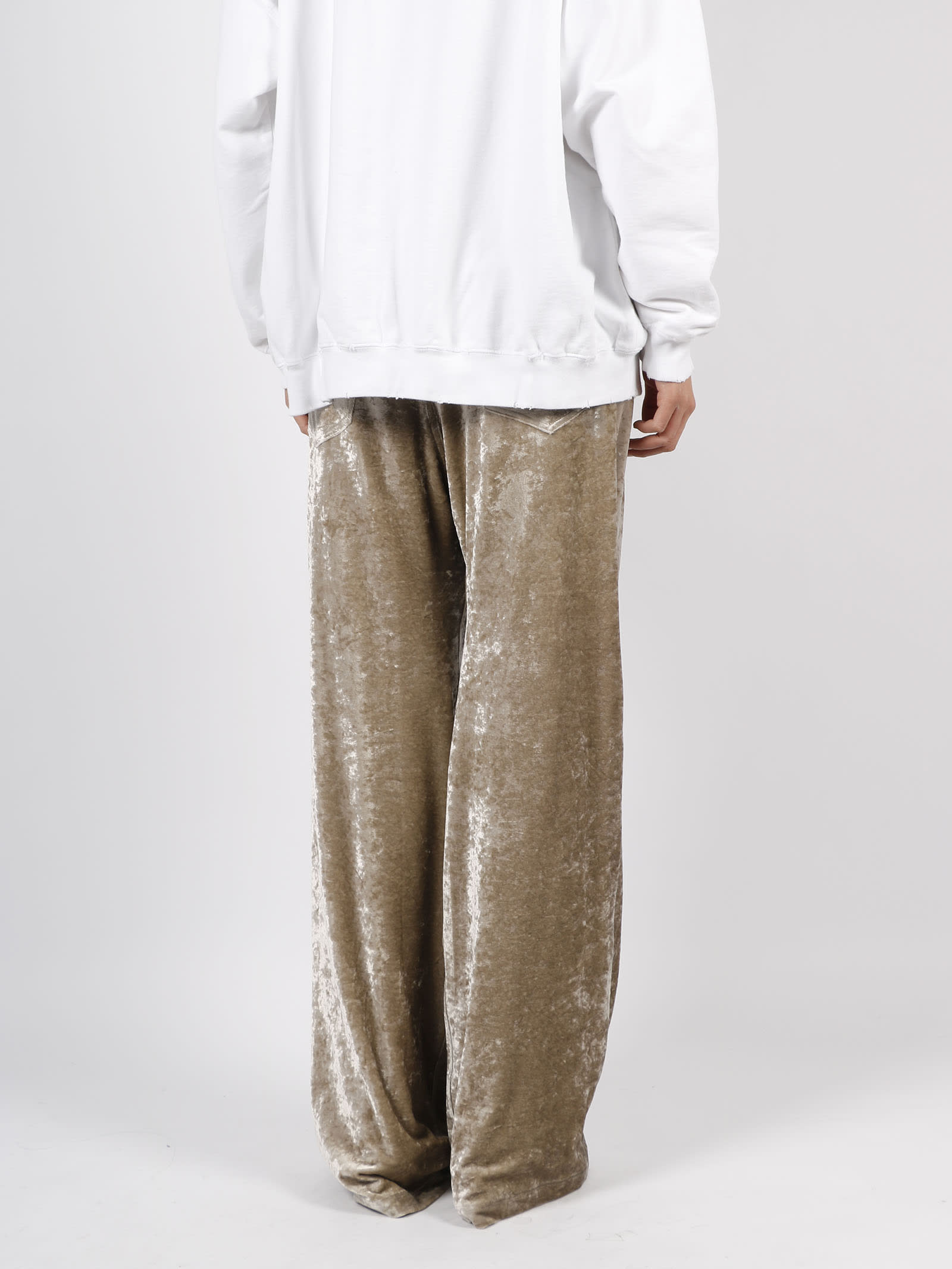 Balenciaga Stretch Trousers In Nude & Neutrals