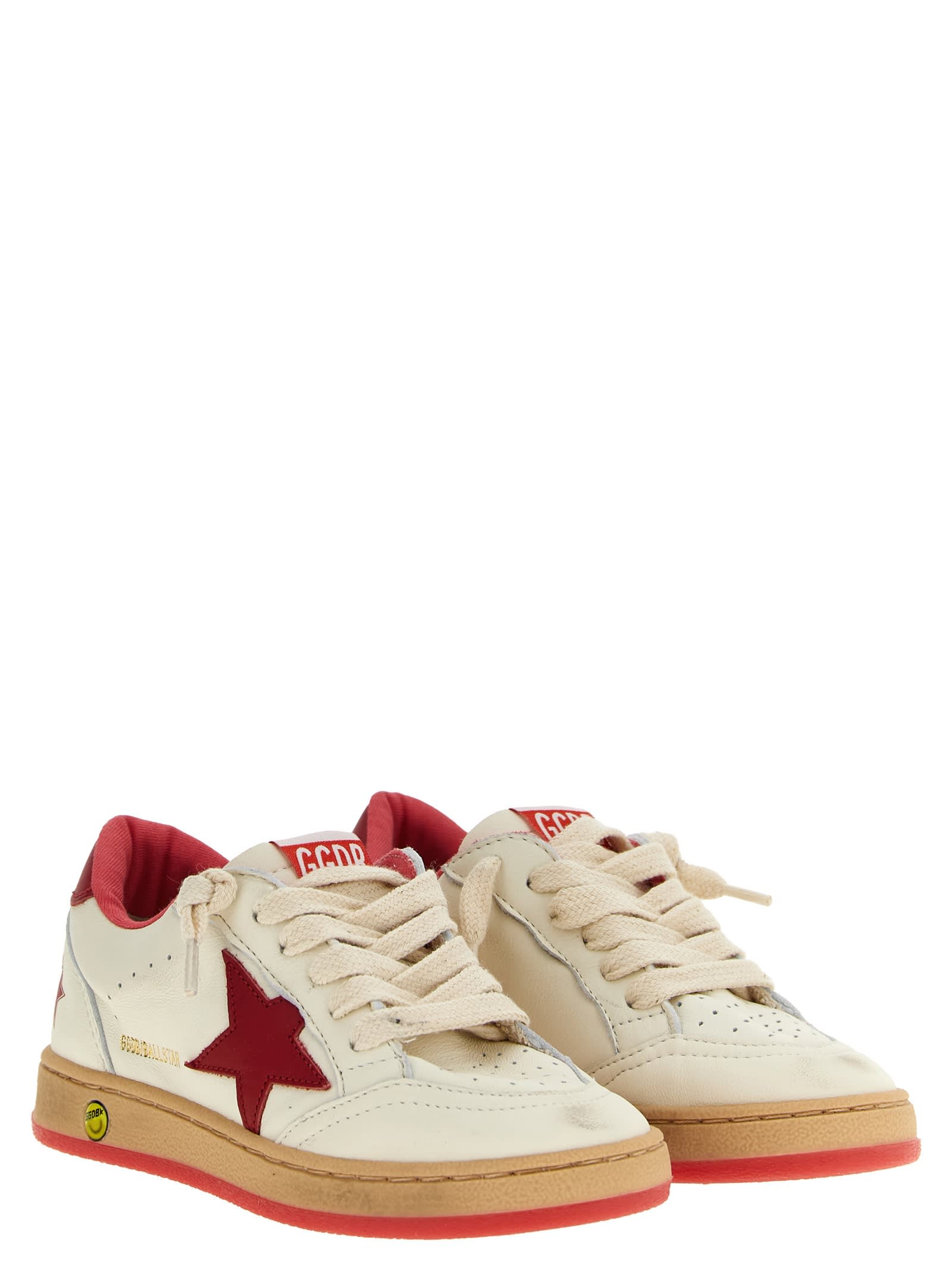 Golden Goose Kids' Ball Star Sneakers In Multi