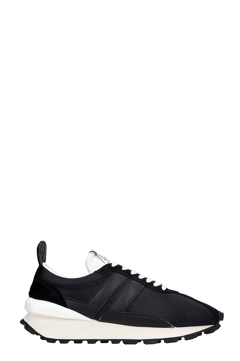 Lanvin Bumpr Sneakers In Black Polyester