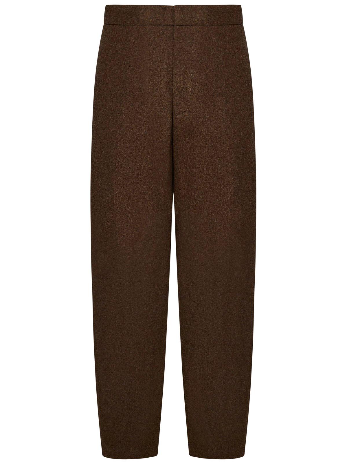 Tapered Leg Cropped Trousers