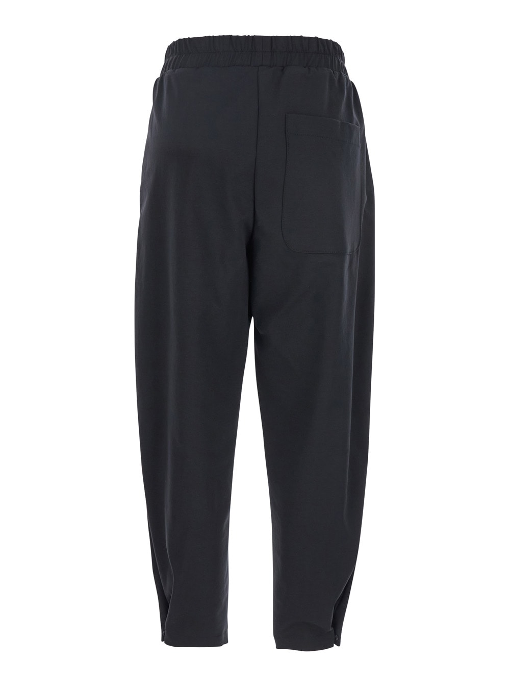 Merci Blakc Pants With Elastic Waist In Fabric Woman In Black