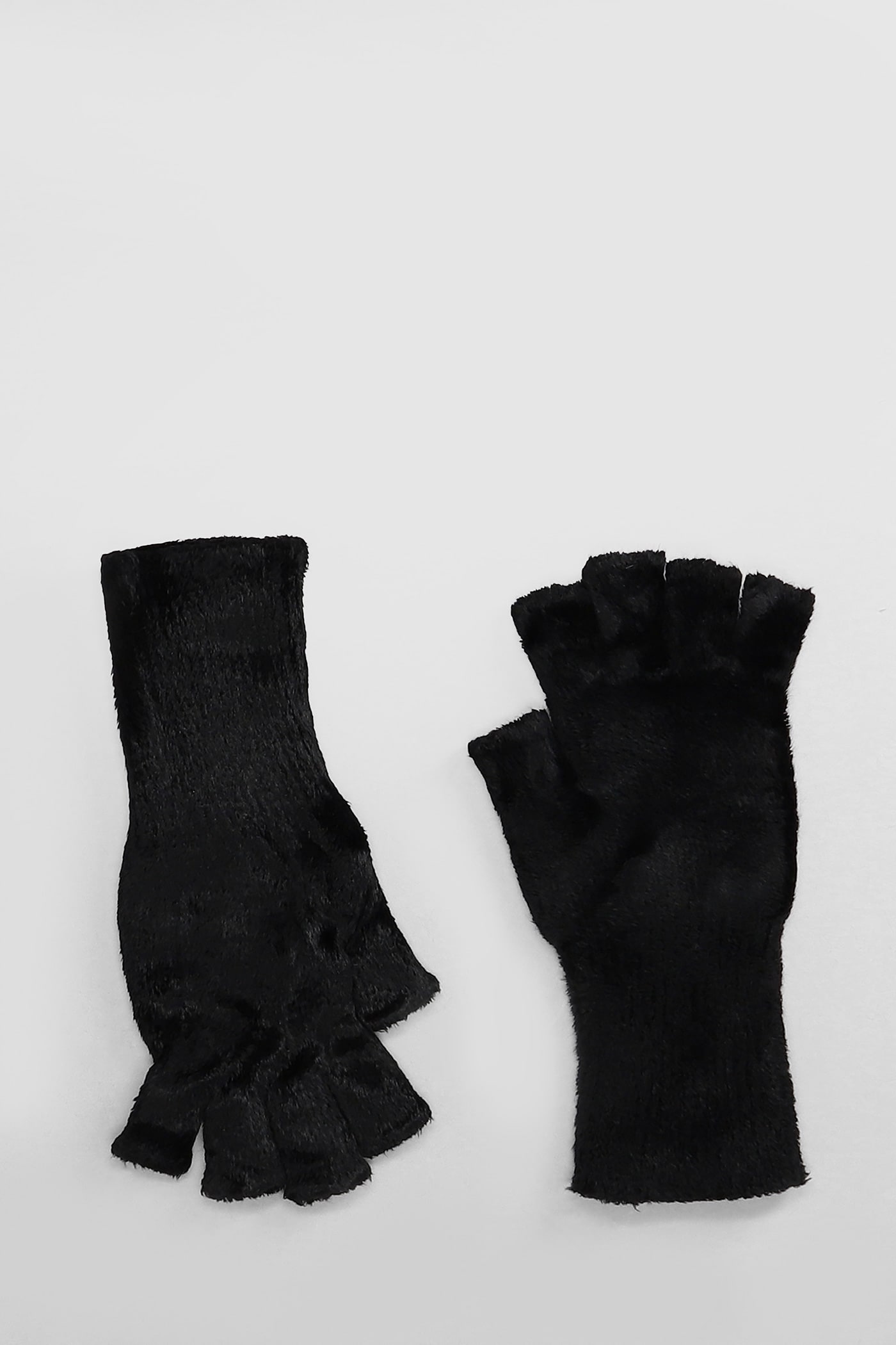 Shop Sapio N23 Gloves In Black Viscose