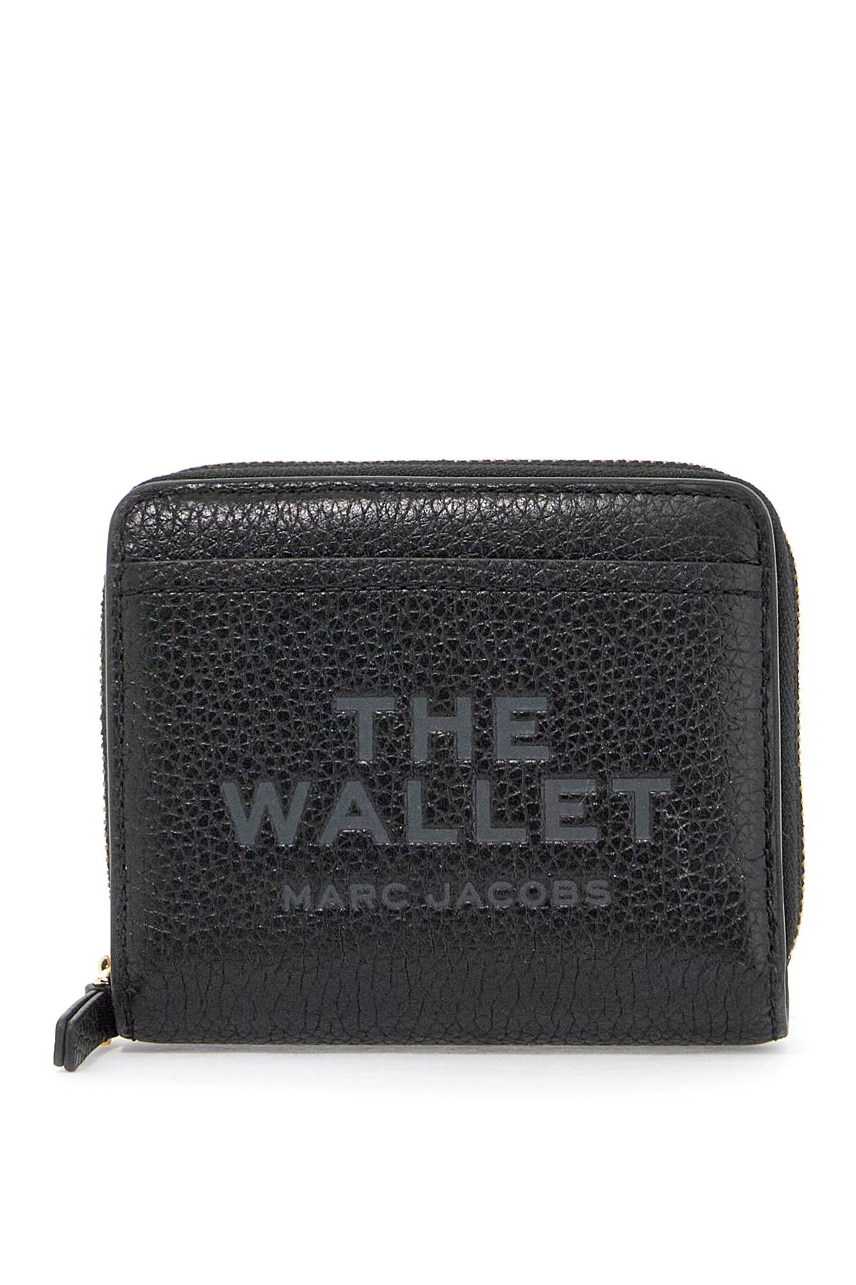 Shop Marc Jacobs The Leather Mini Compact Wallet In Black (black)
