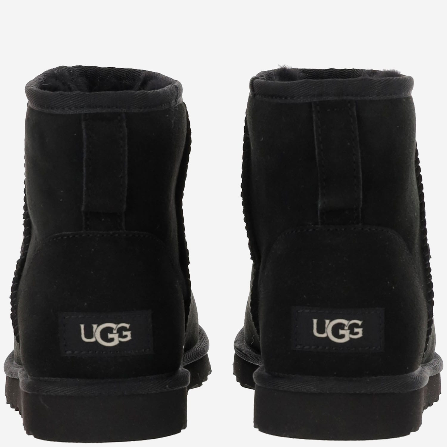 Shop Ugg Classic Mini Ankle Boots In Black