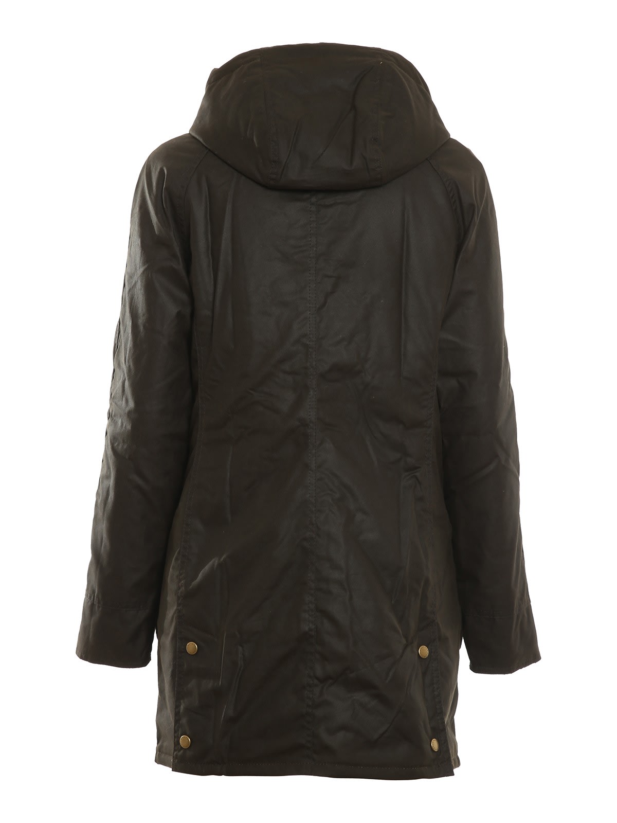Barbour Bower Wax Jacket In Green