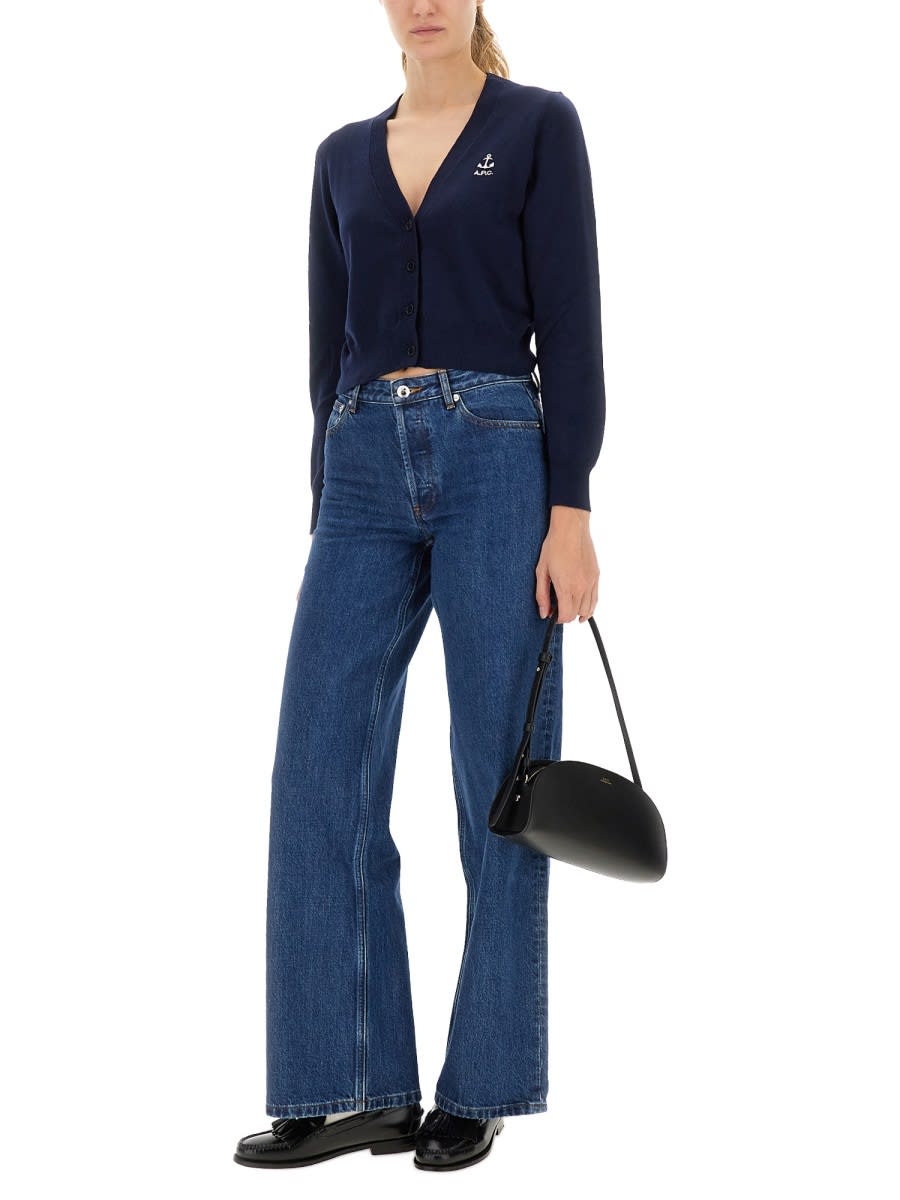 Apc Jeans A. P.c. Woman Color Denim In Blue