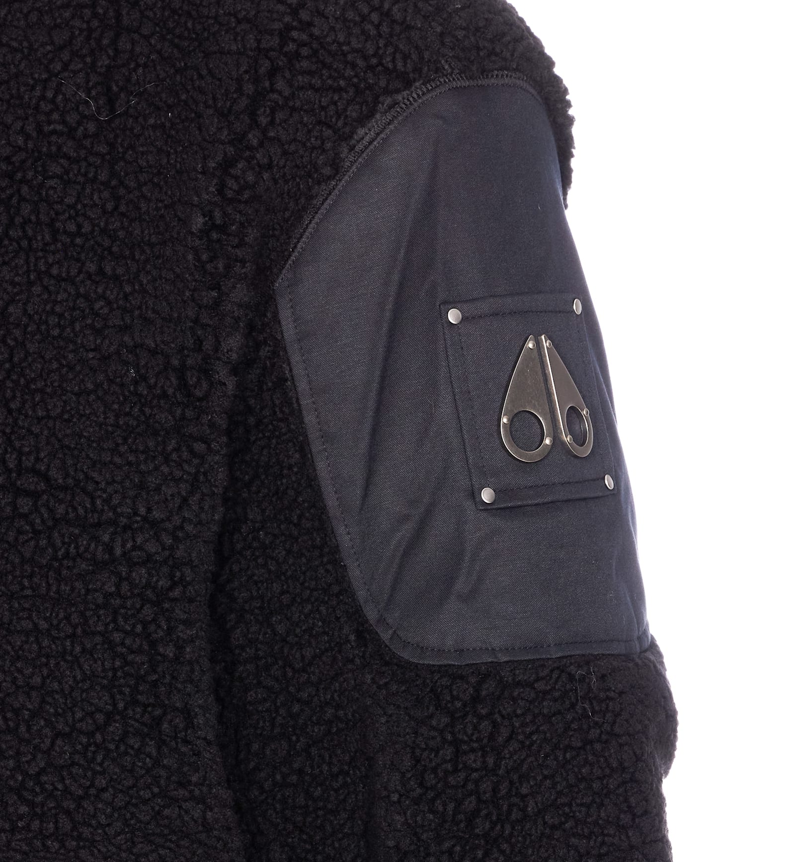 Moose Knuckles Down Jacket Frontal Zip Closure In Blue