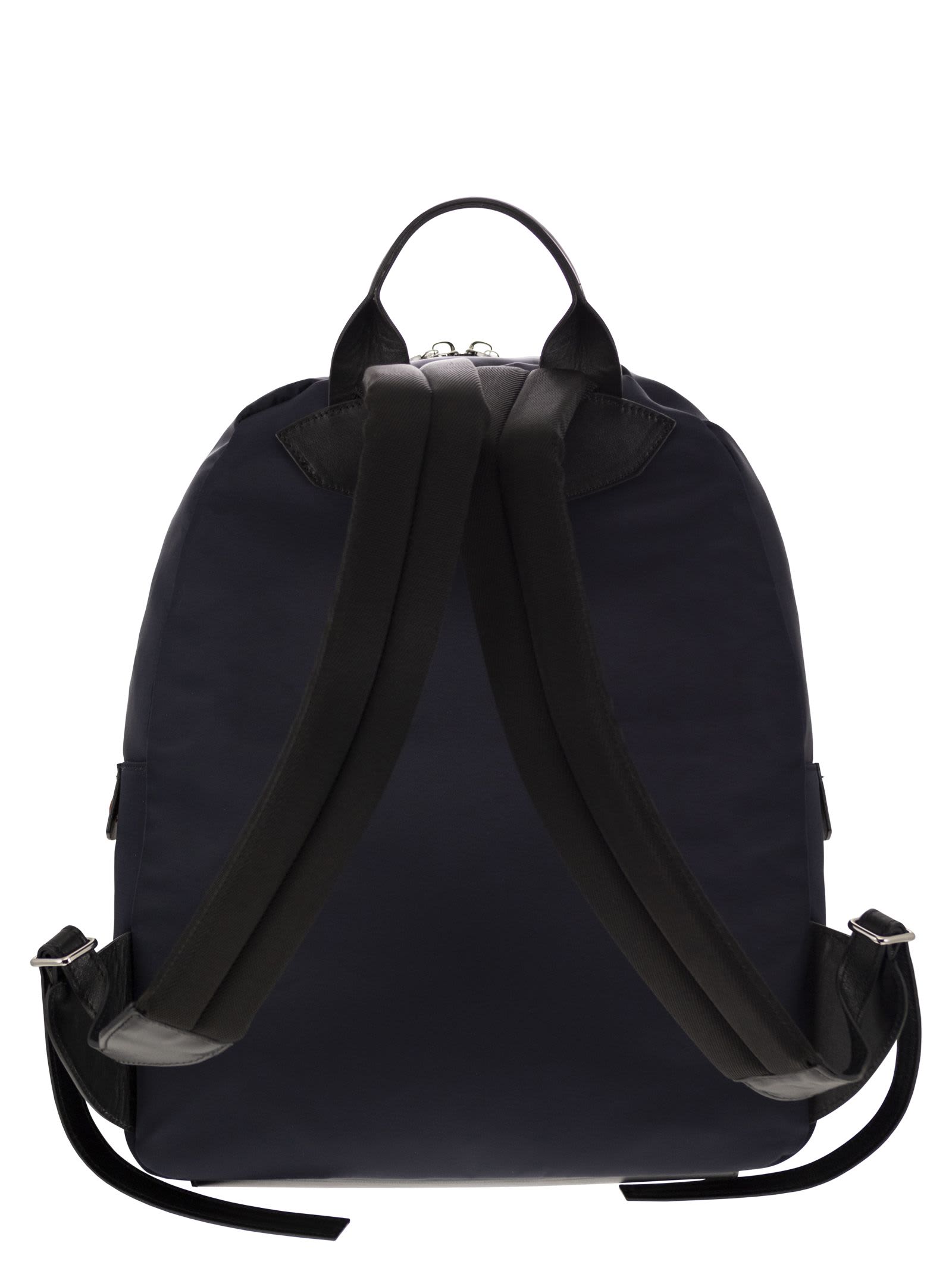 Shop Kiton Backpack With Logo In Blue