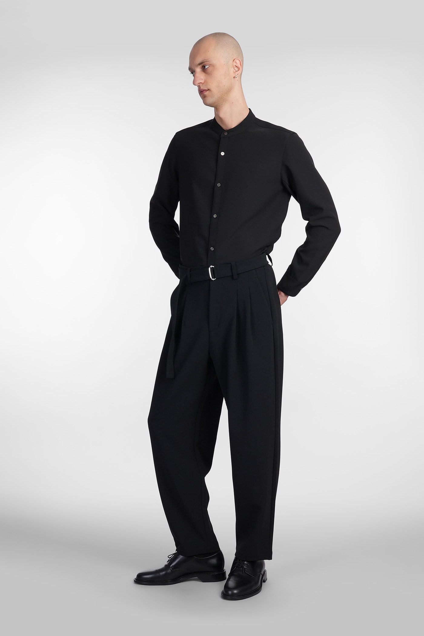 Attachment Black Tapered Trousers In Black