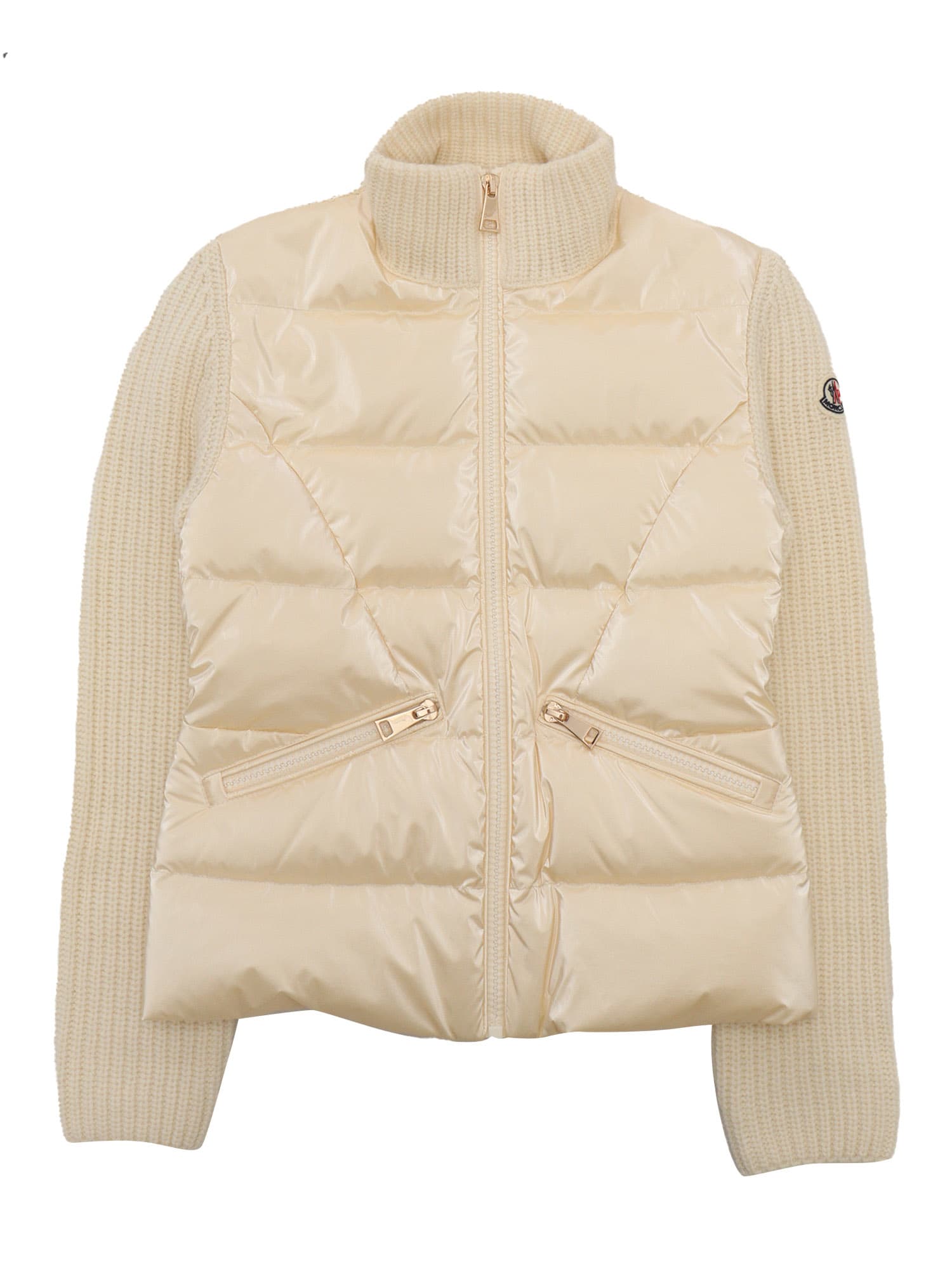 Moncler Cardigan In Beige