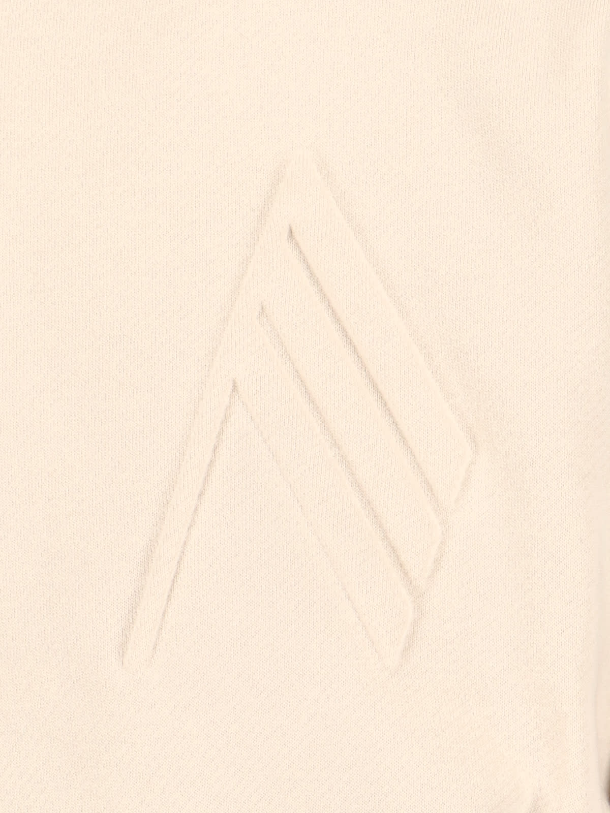 Shop Attico Logo Crewneck Sweatshirt In White