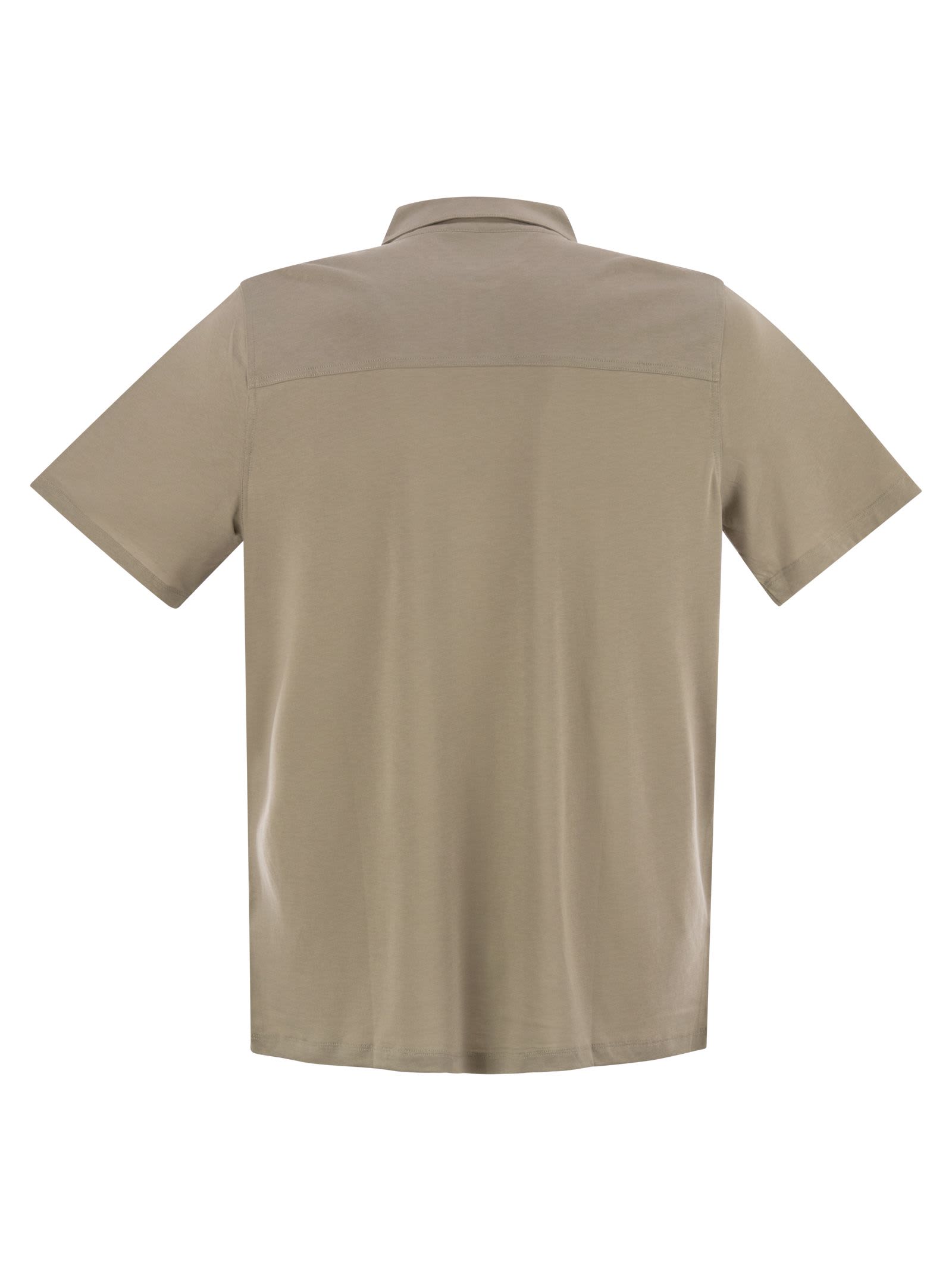 Majestic Filatures Short-sleeved T-shirt In Lyocell And Cotton
