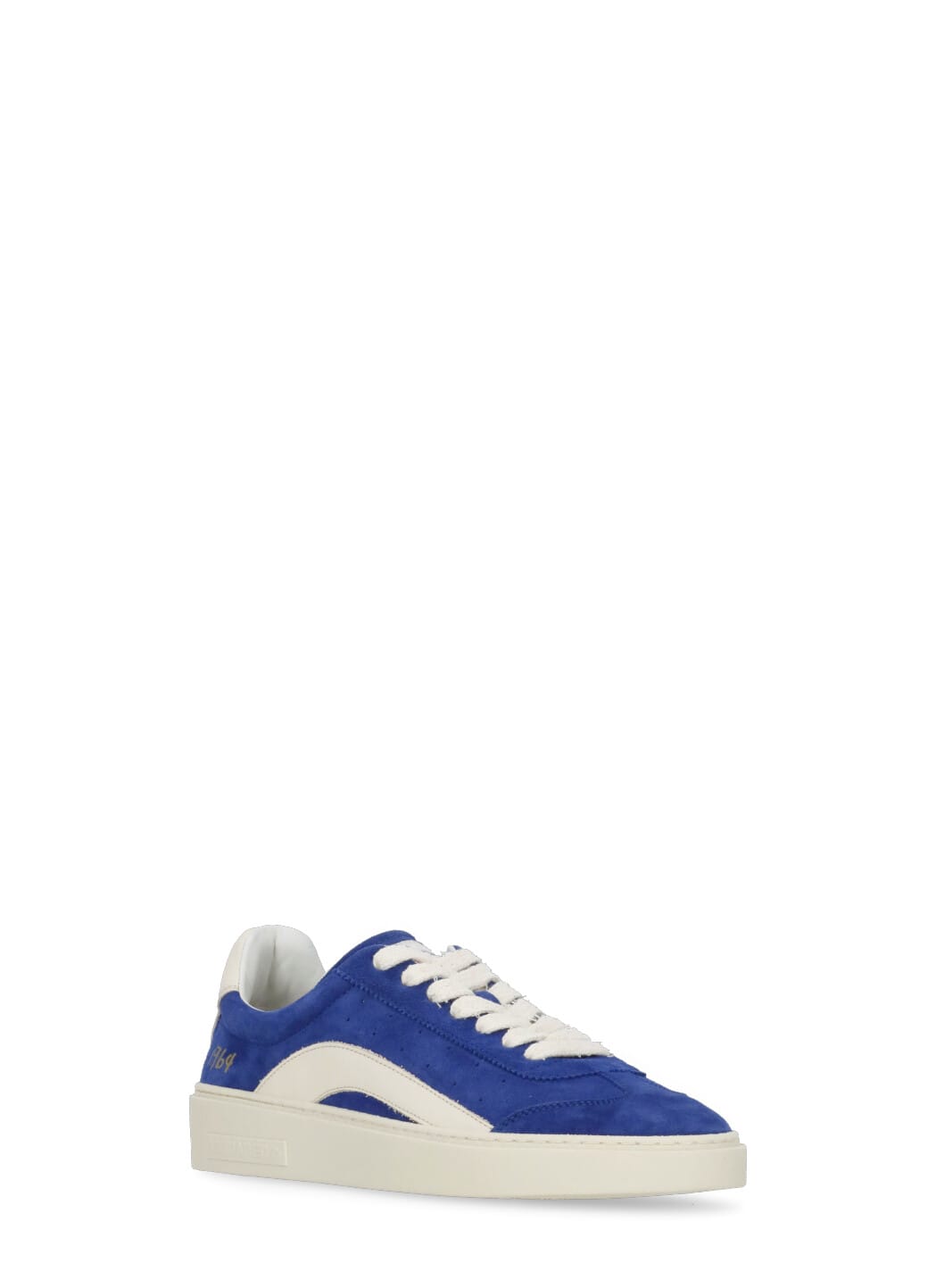 Dsquared2 Suede Leather Low-top Sneakers In Blue